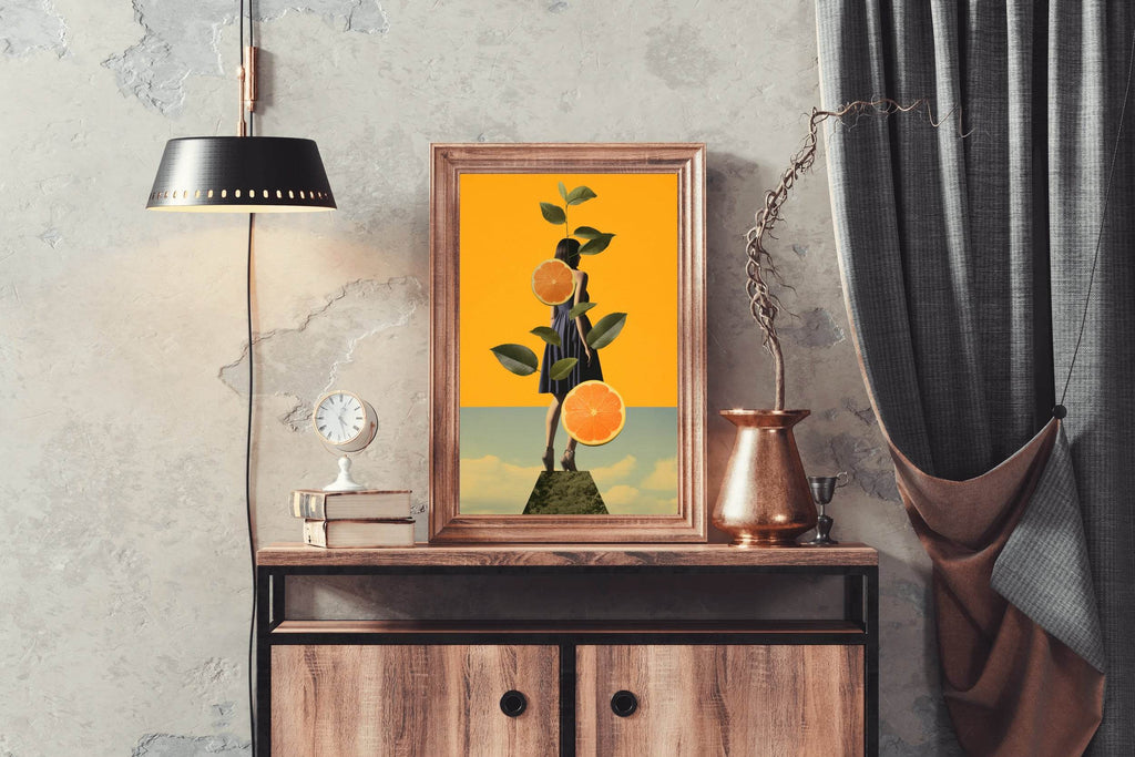 Modern Elegant Lady Abstract Wall Art - beink online art store