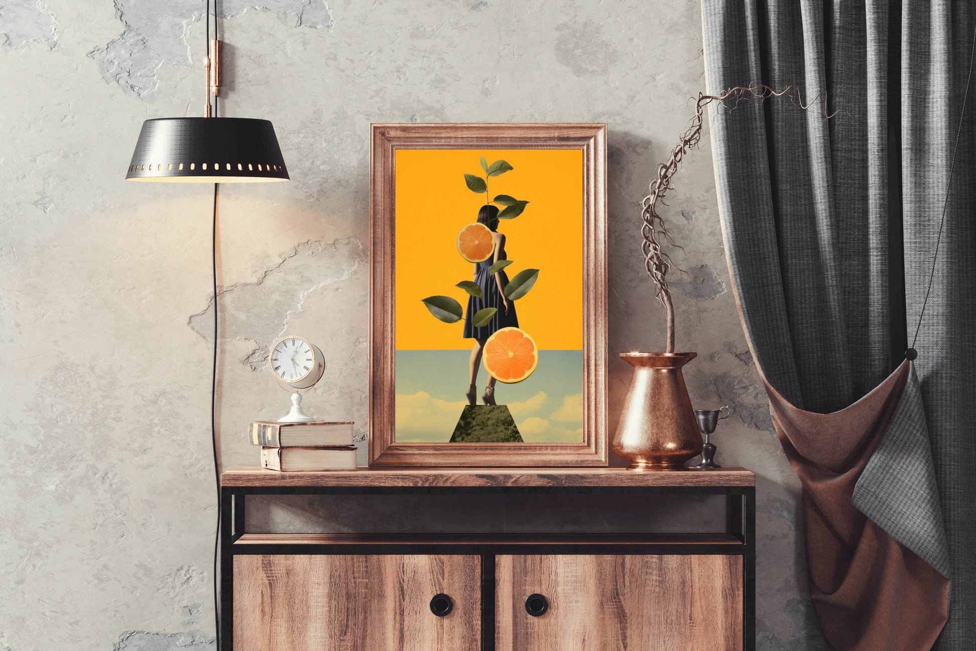 Modern Elegant Lady Abstract Wall Art - beink online art store