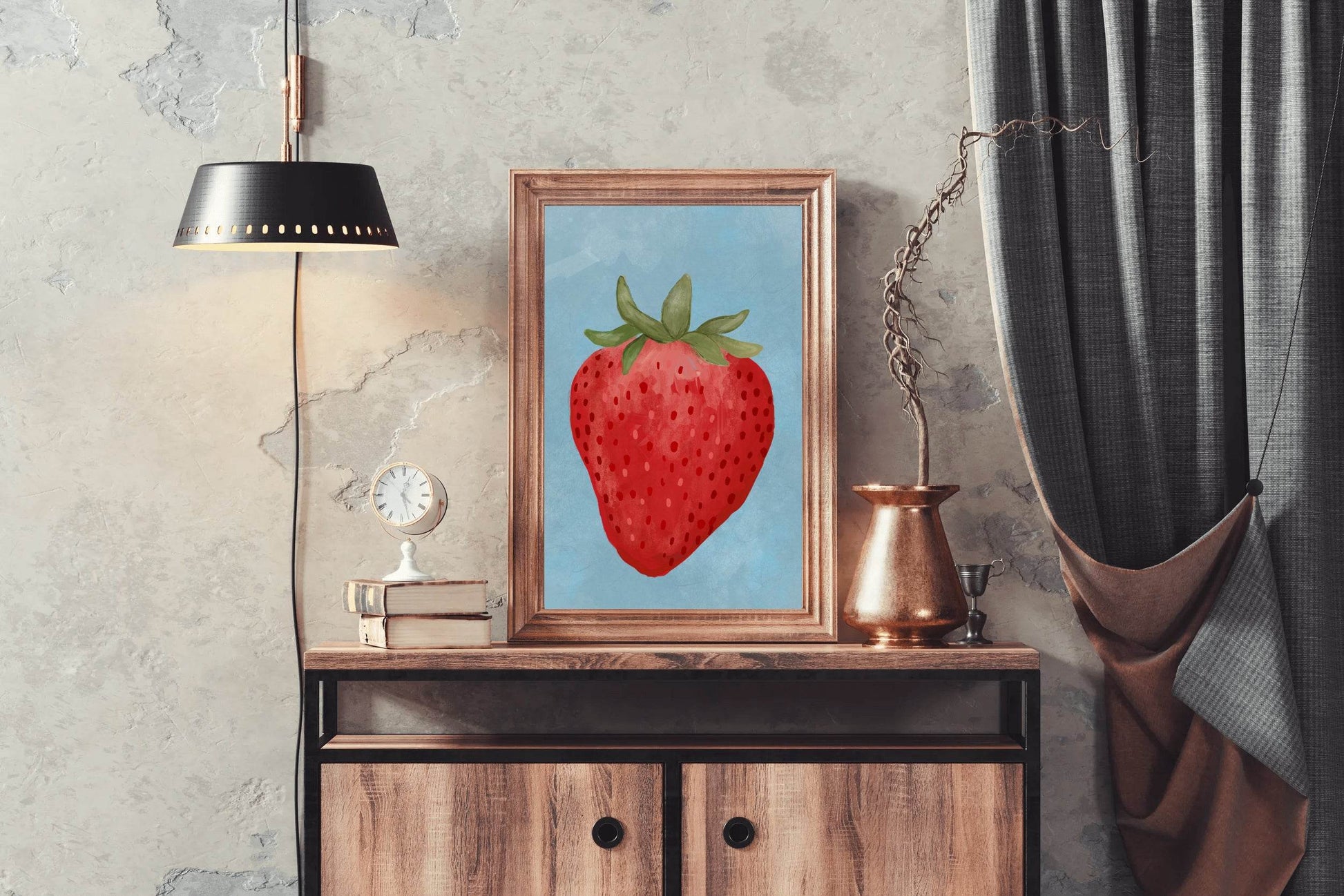 Strawberry Painting Wall Art - beink online art store