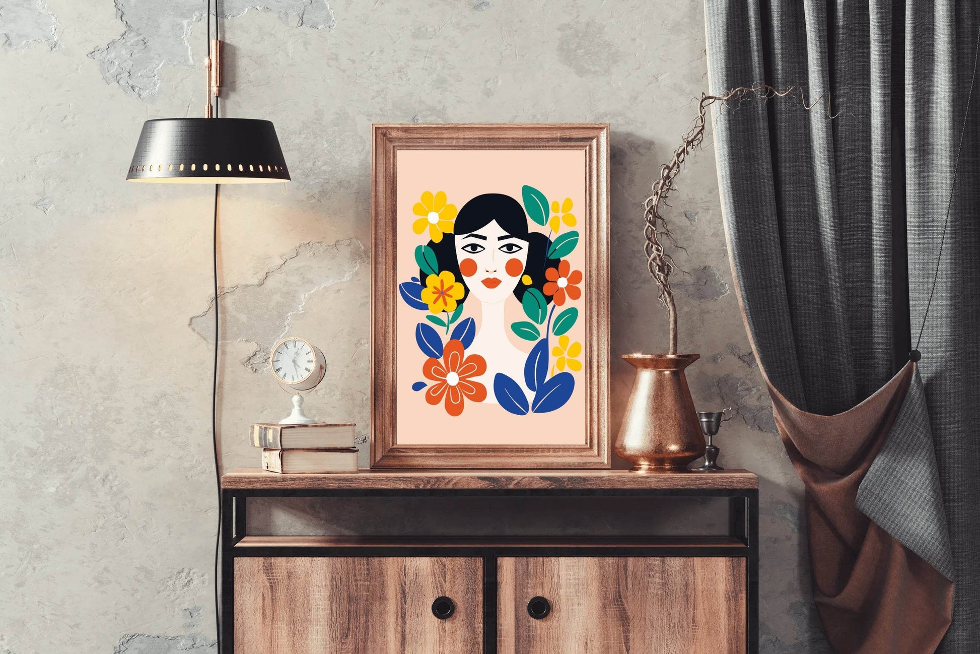 Flower Girl Wall Art - beink online art store