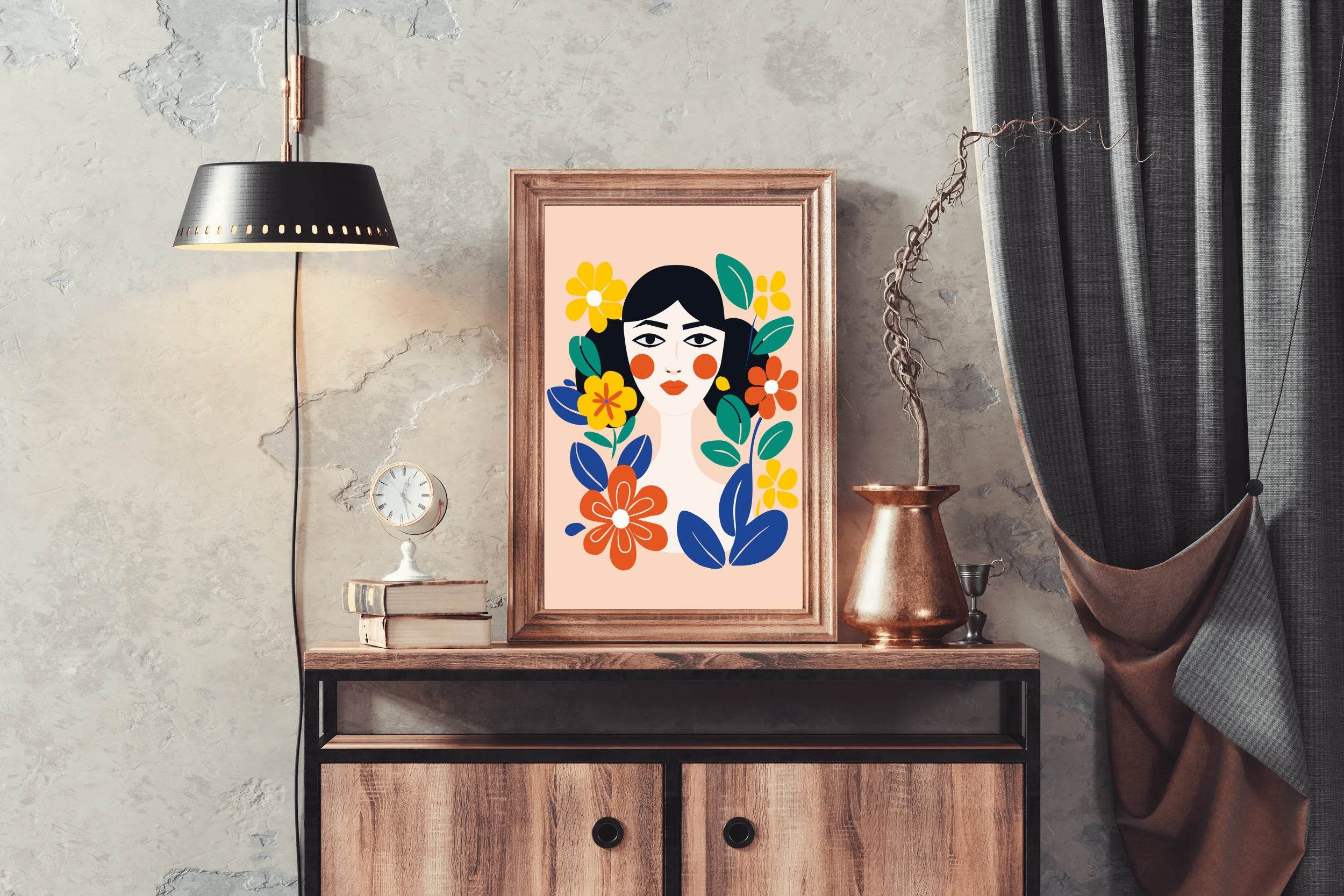 Flower Girl Wall Art - beink online art store