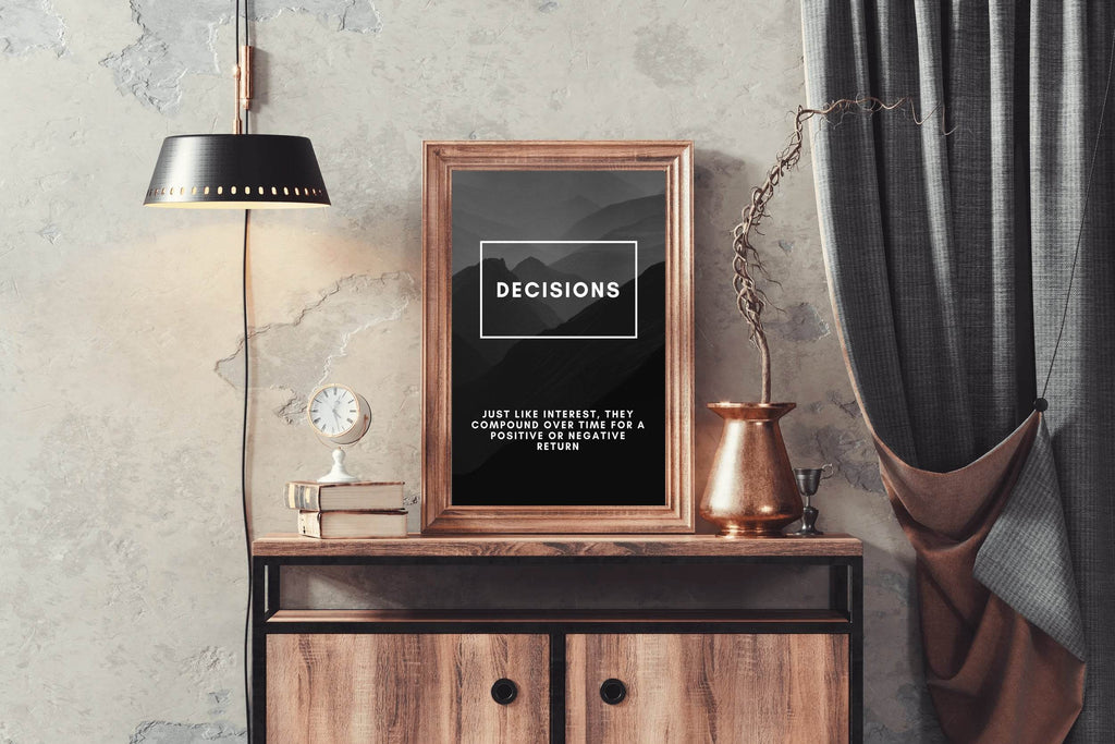 Decision Inspirational Wall Art - beink online art store