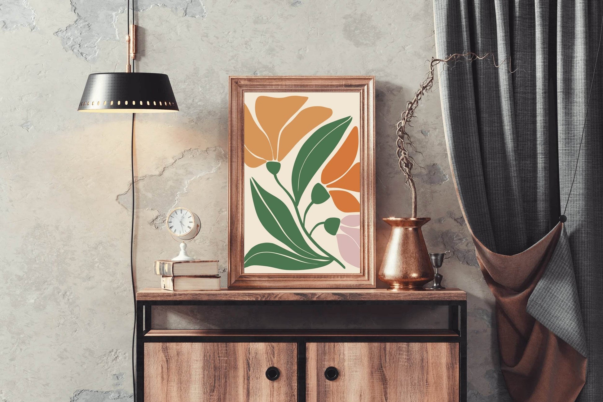 Abstract Autumn Blooms ArtWork - beink online art store
