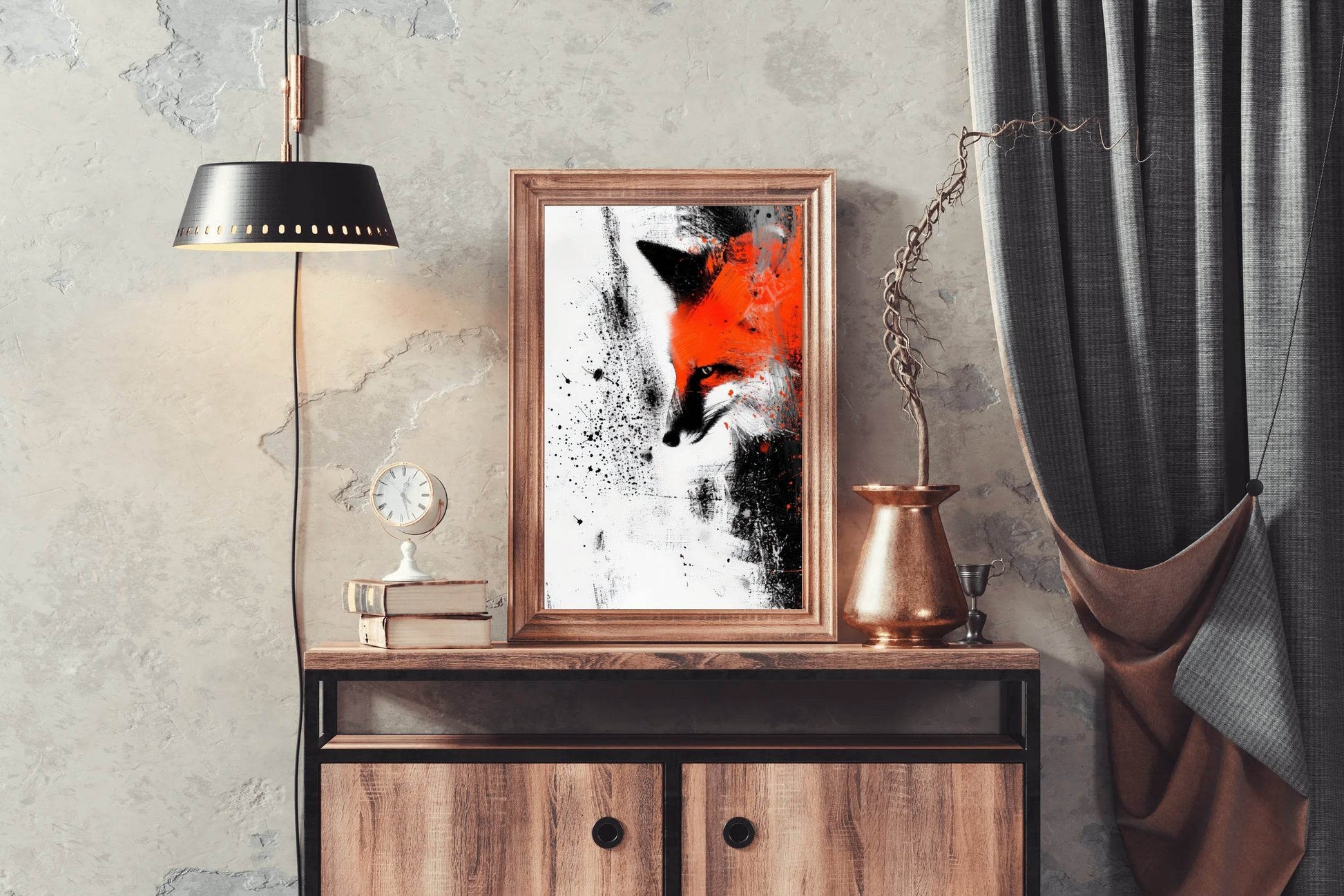 Fox Oil Painting Wall Art - beink online art store