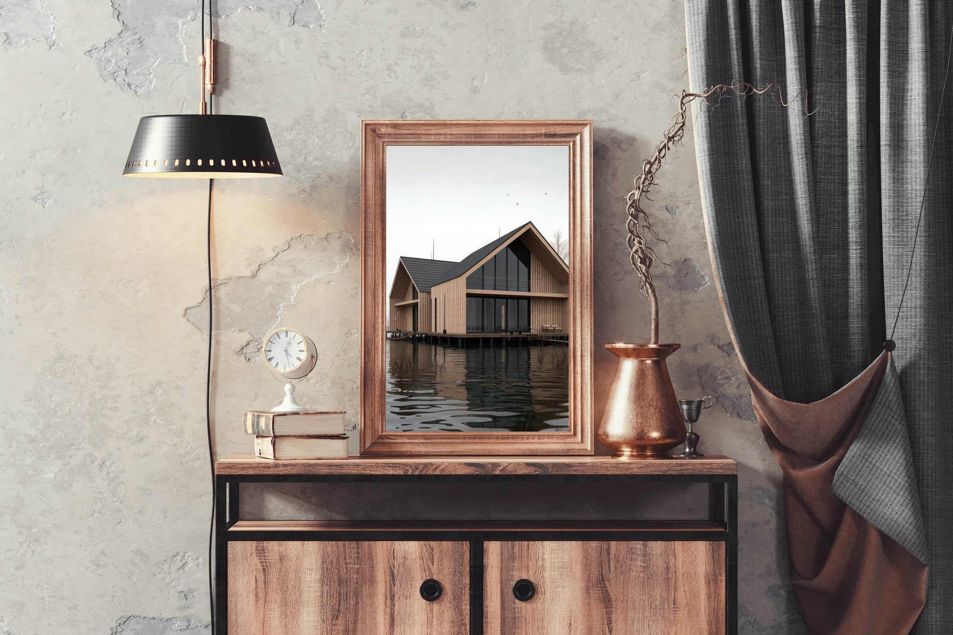House On Lake Wall Art - beink online art store