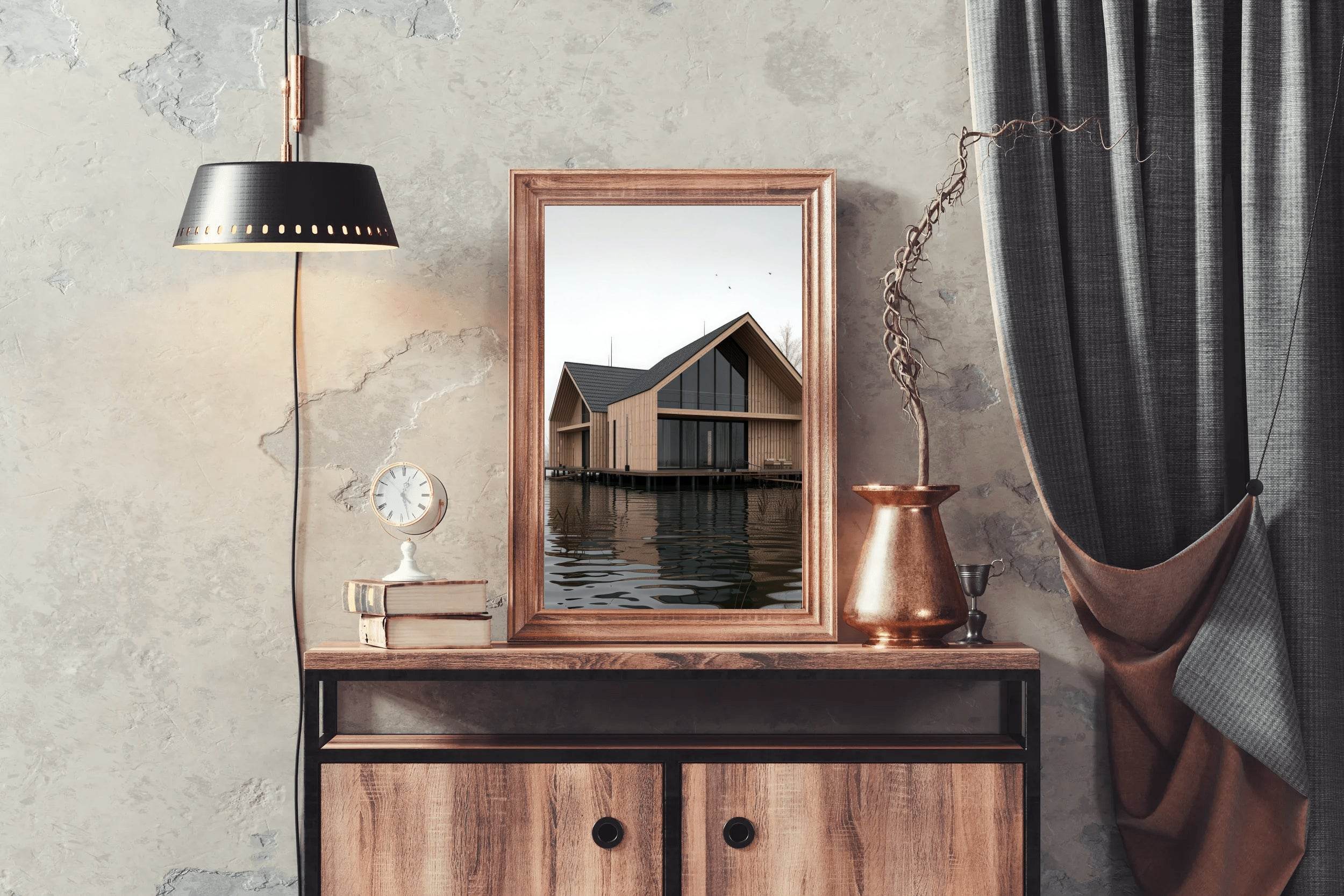 House On Lake Wall Art - beink online art store