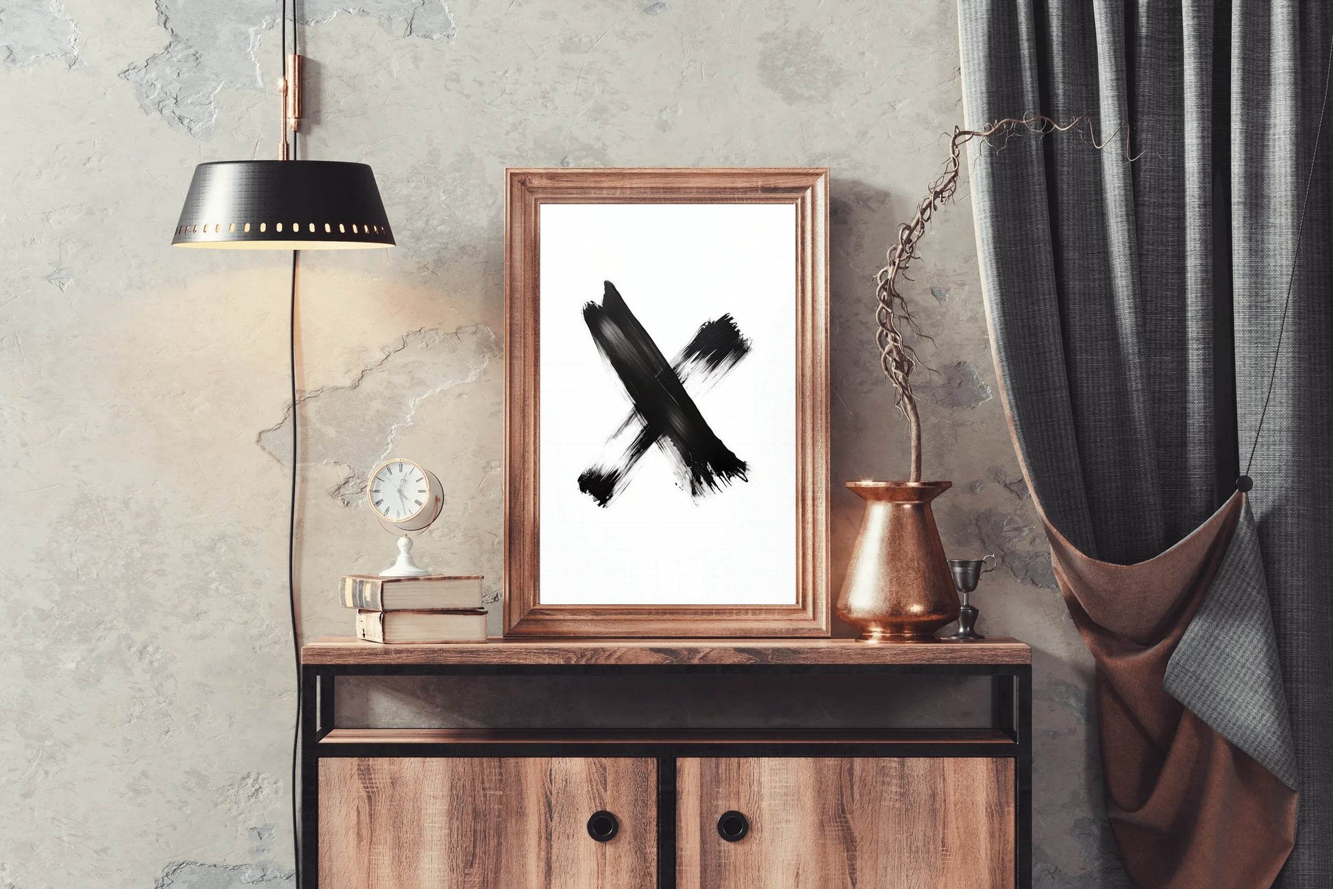 Black Marker Graffiti Symbol Wall Art - beink online art store