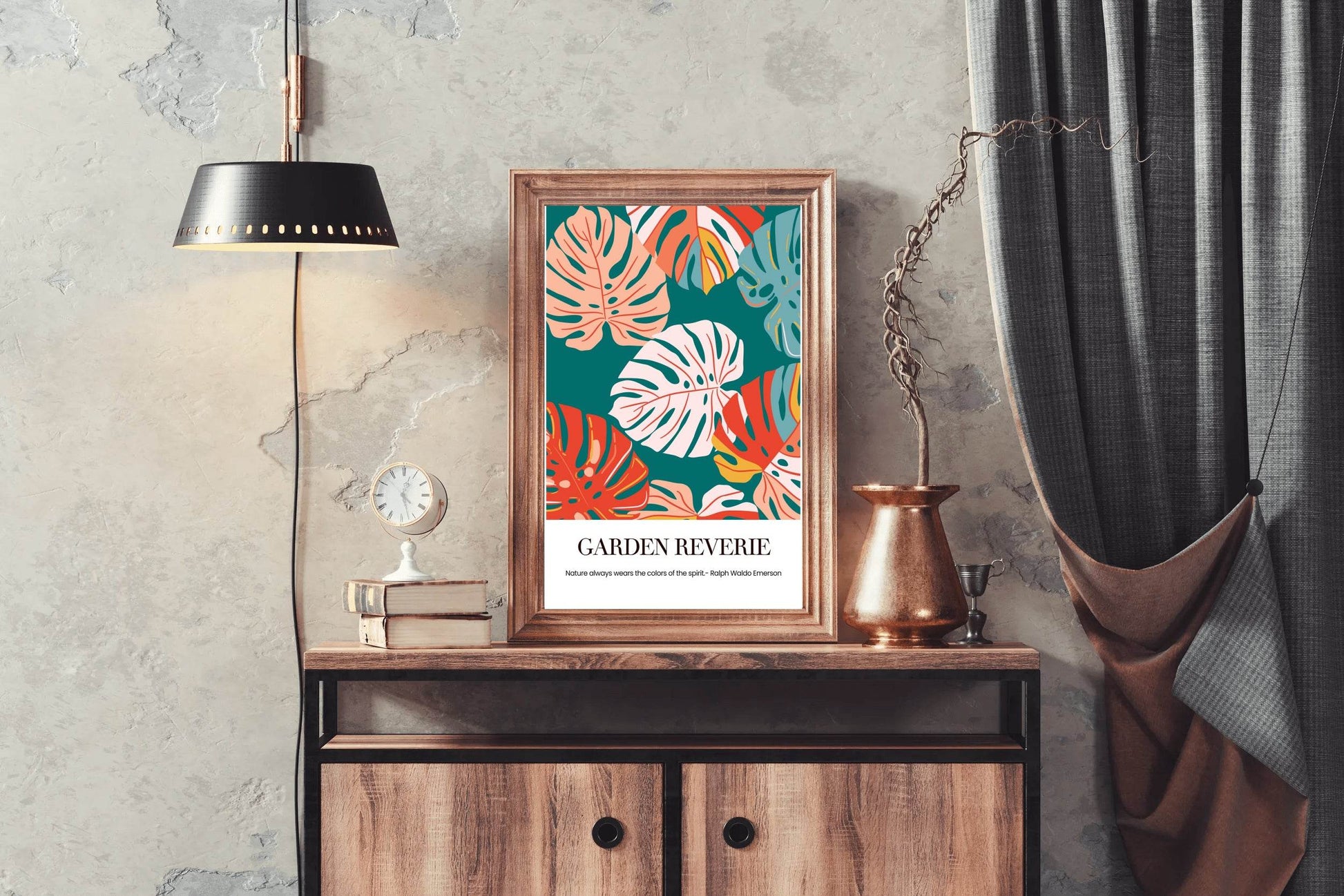 Tropical Plant Leaf Painting Wall Art - beink online art store