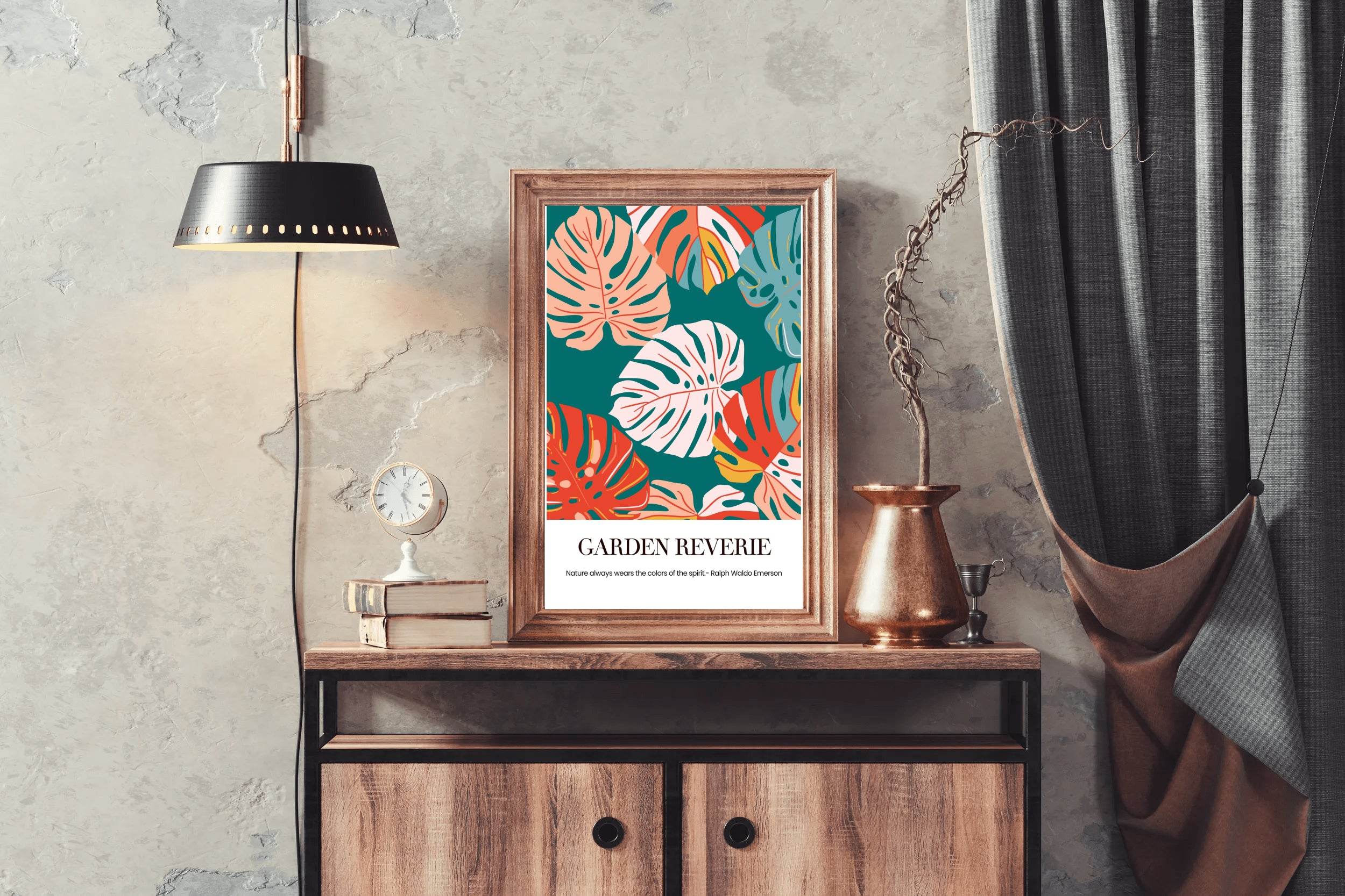 Tropical Plant Leaf Painting Wall Art - beink online art store