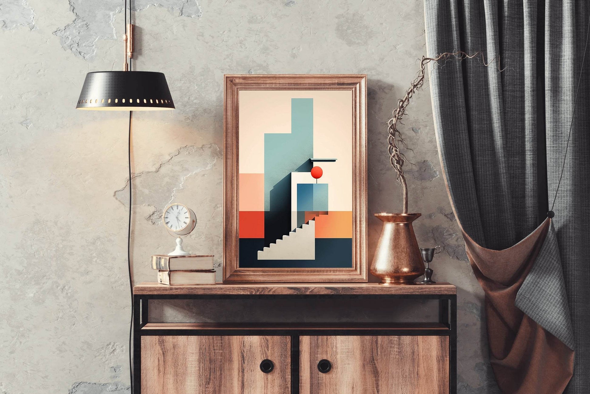 Creative Shape Background Abstract Wall Art - beink online art store