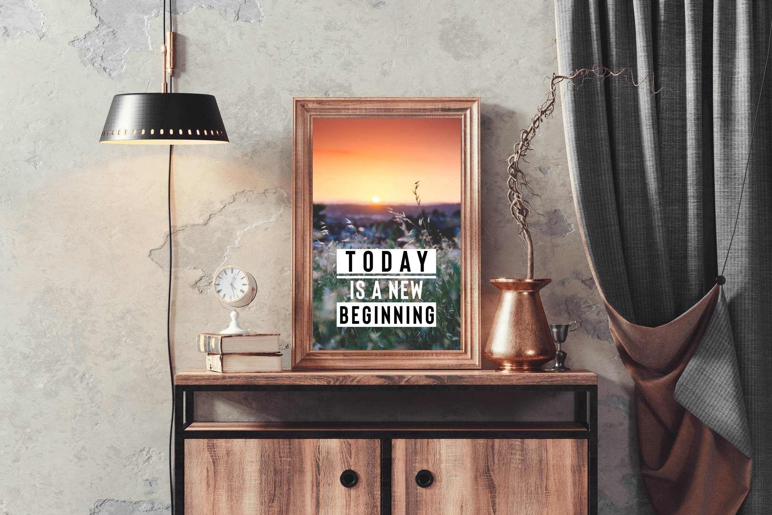 New Beginning Motivational Wall Art - beink online art store