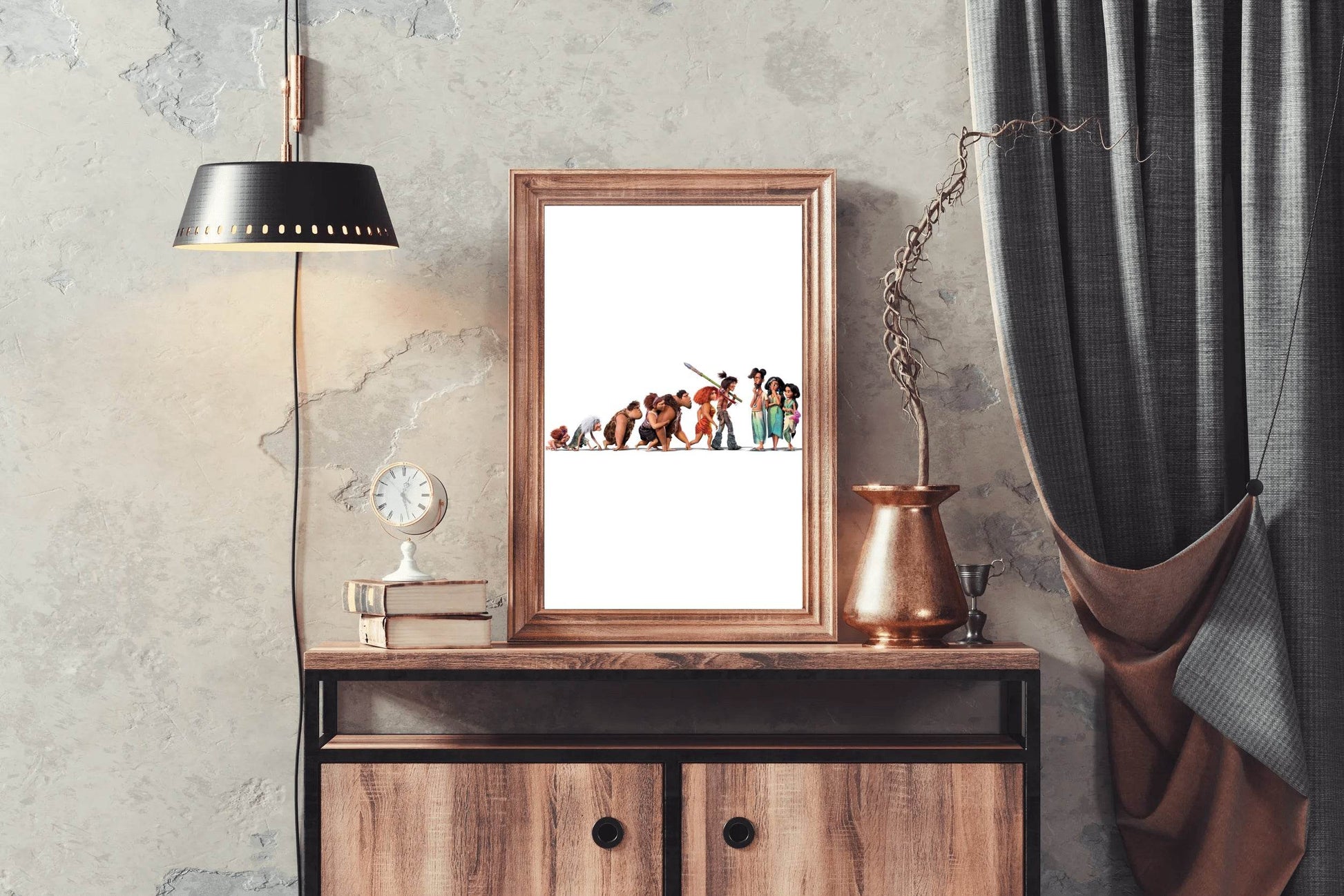 The Croods Evolution A Family's Journey Through Time Wall Art - beink online art store