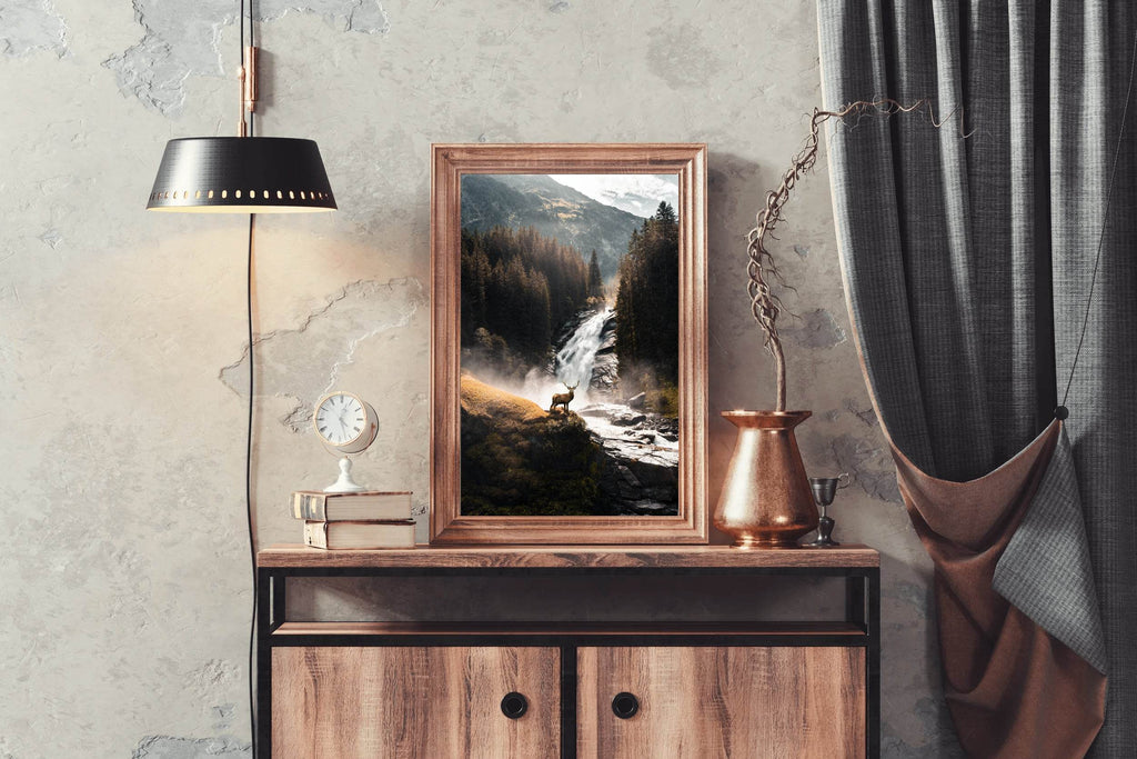 Scottish Red Deer Animal Wall Art - beink online art store