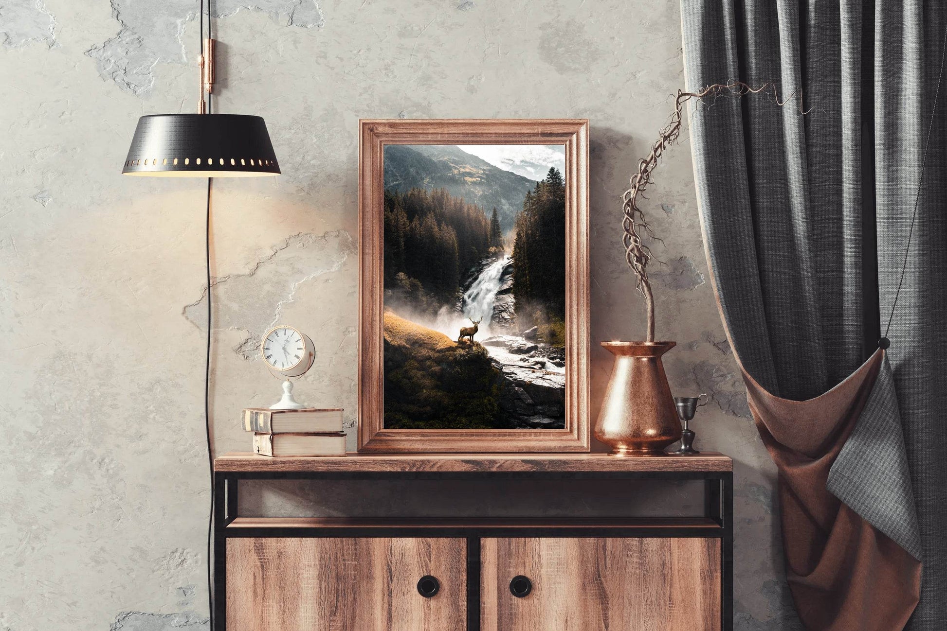 Scottish Red Deer Animal Wall Art - beink online art store