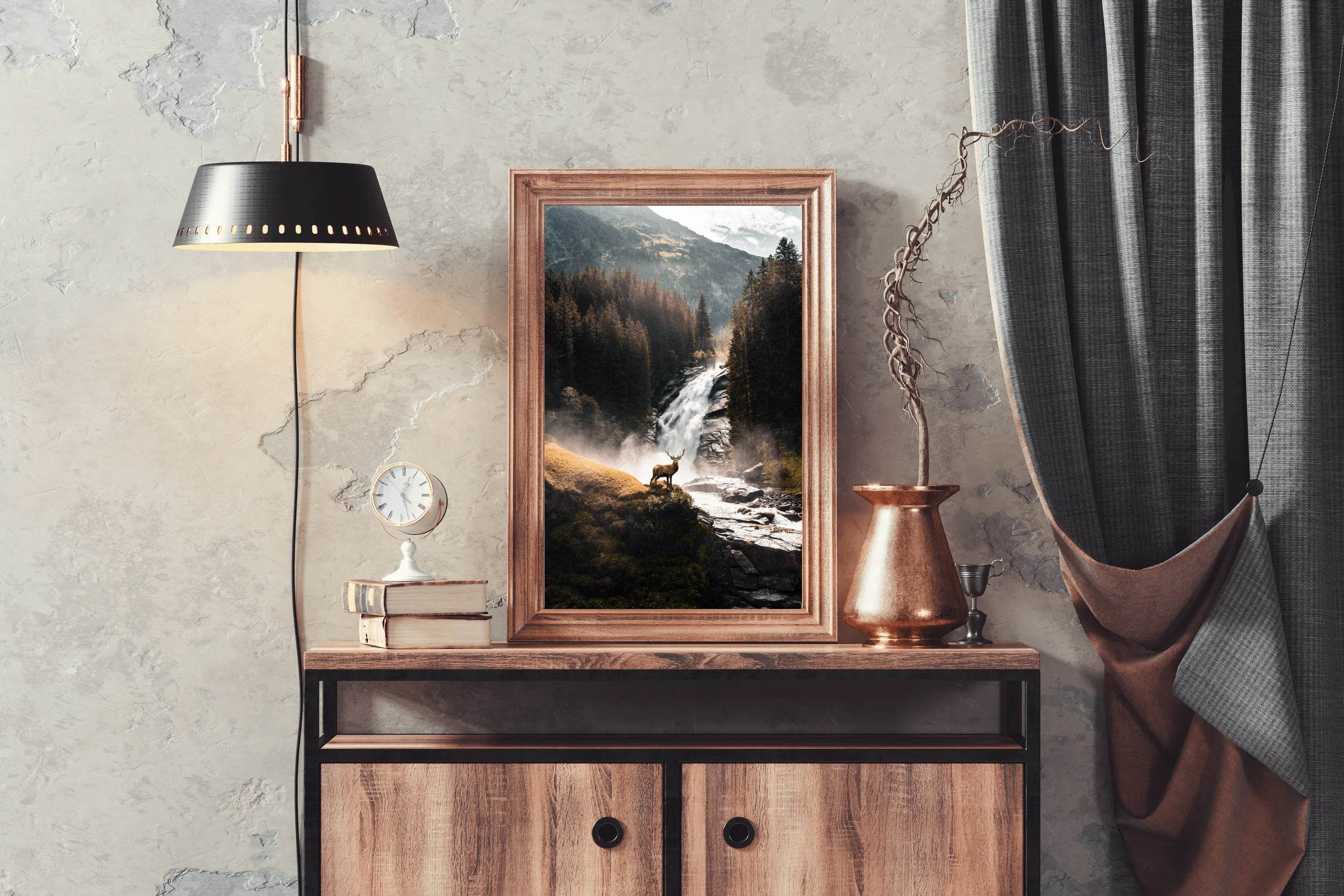 Scottish Red Deer Animal Wall Art - beink online art store