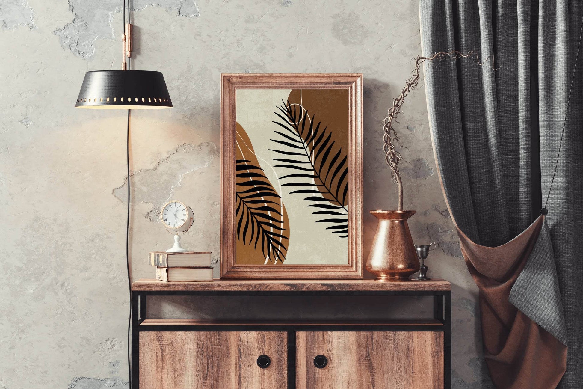 Broad and Large Leaves of The Fern Wall Art - beink online art store