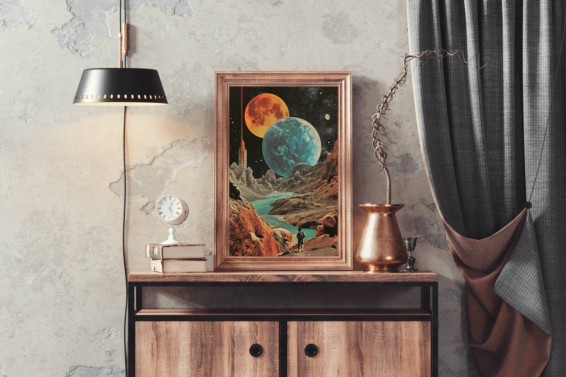 view Of The Planets In Space Wall Art - beink online art store