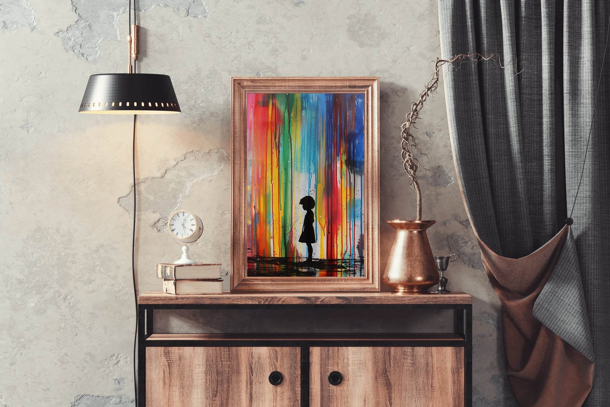 Standing Alone in a World of Color Wall Art - beink online art store