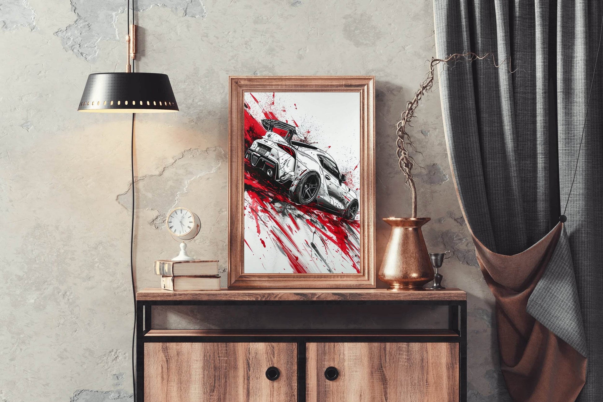 Drift Toyota GR Supra Wall Art - beink online art store