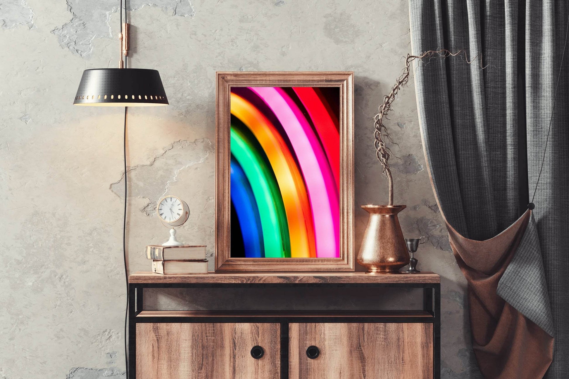 Multicolor Lines Abstract Wall Art - beink online art store