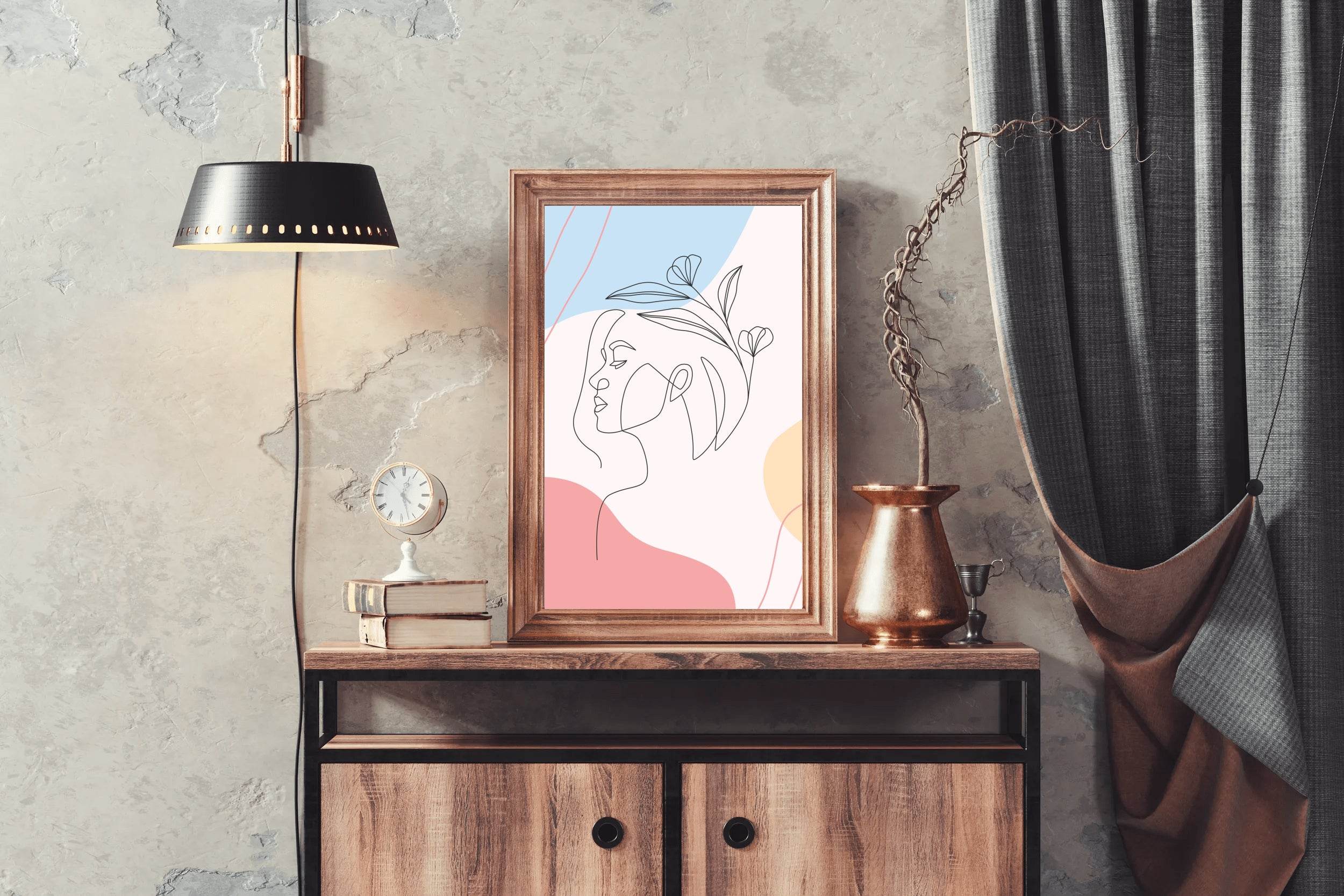 The Face Of a Sleeping Woman Wall Art - beink online art store
