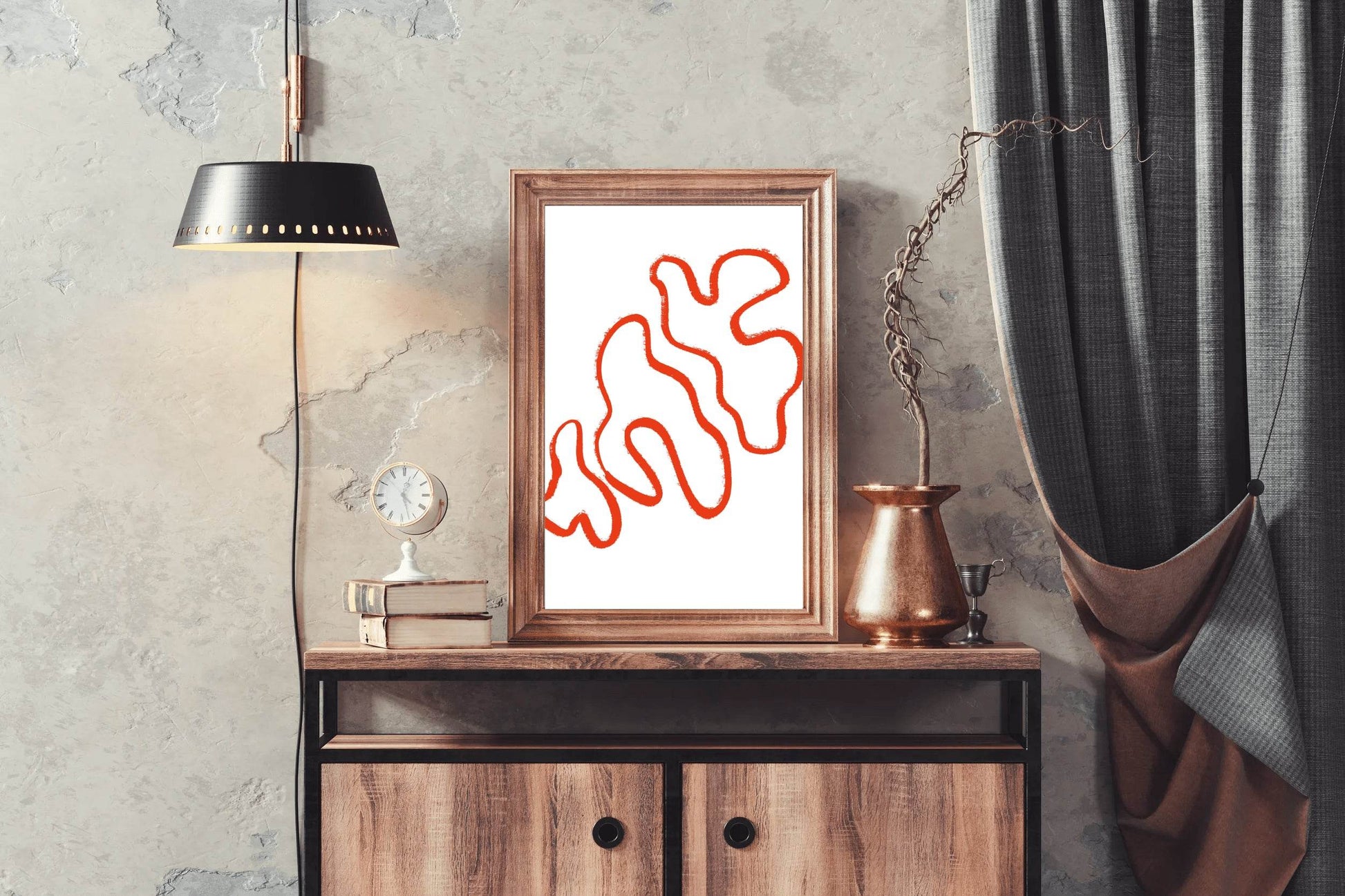 Tree Mushroom Painting Wall Art - beink online art store