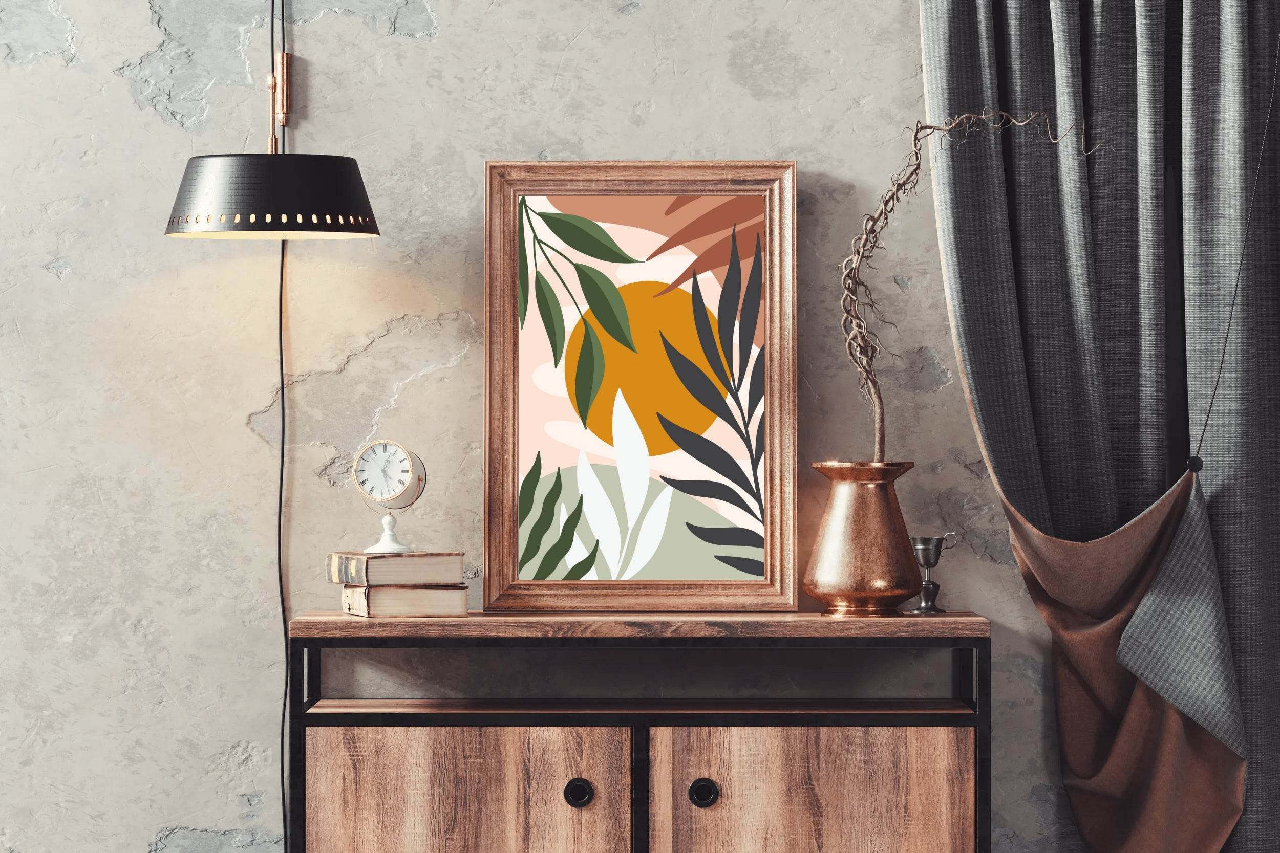 Tropical Leaves with Lush Foliage ArtWork - beink online art store