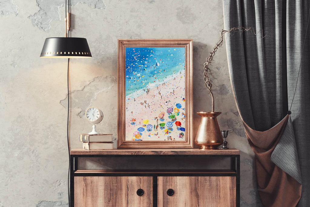 Vibrant Beach Daydream Modern Wall Art - beink online art store