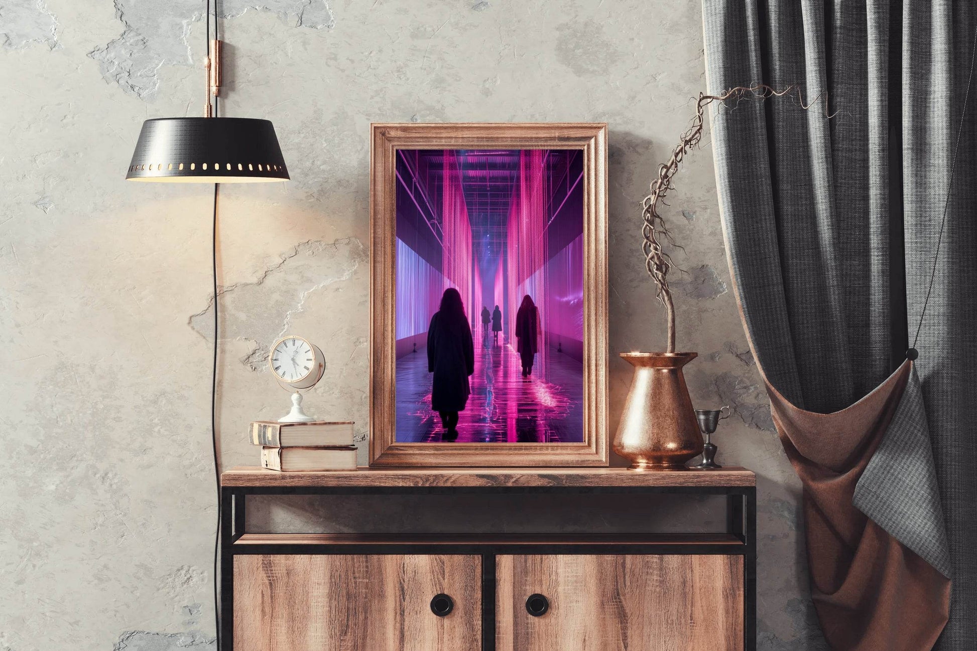 Pink Rain Wall Art - beink online art store