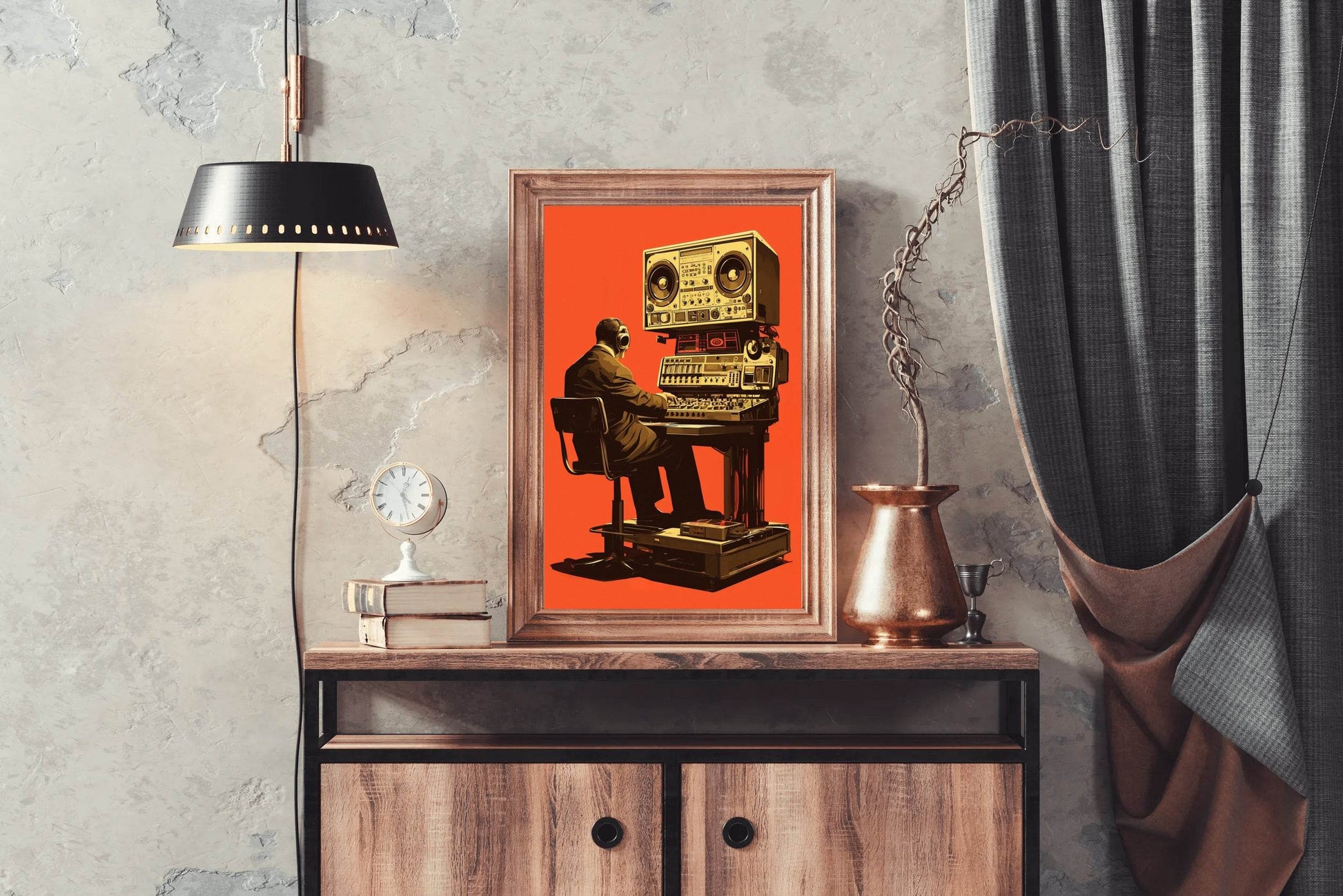 Radio Technology Integration System Wall Art - beink online art store