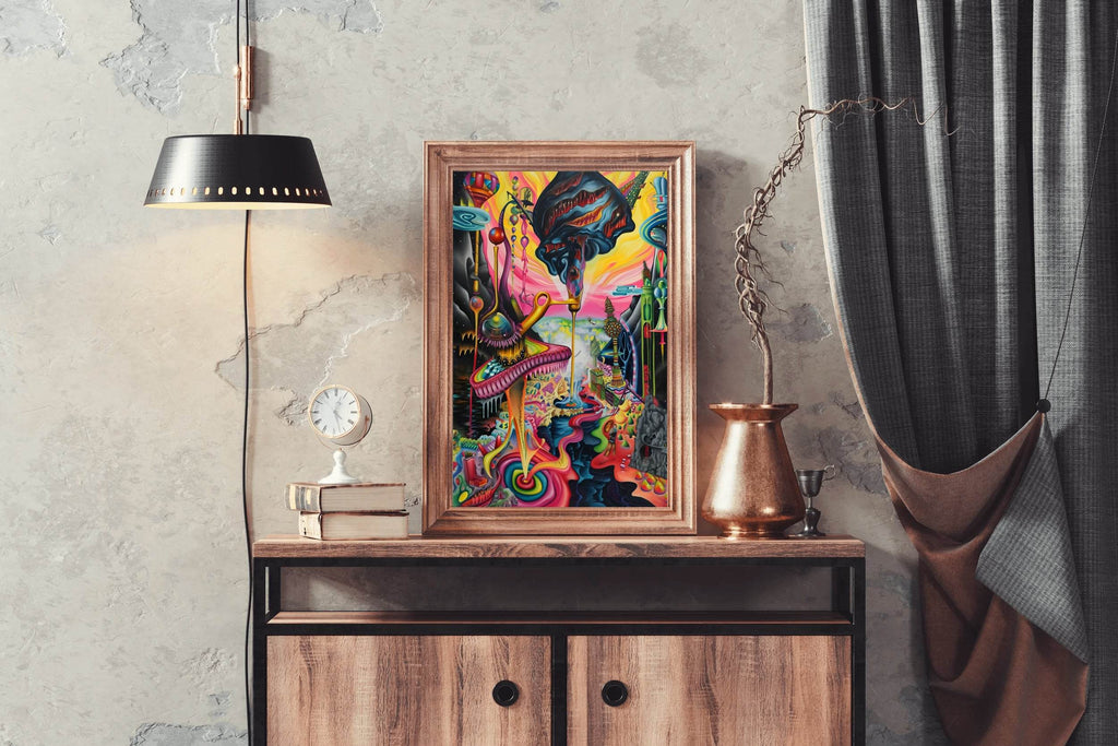 Colorful Fantasy Planet Wall Art - beink online art store