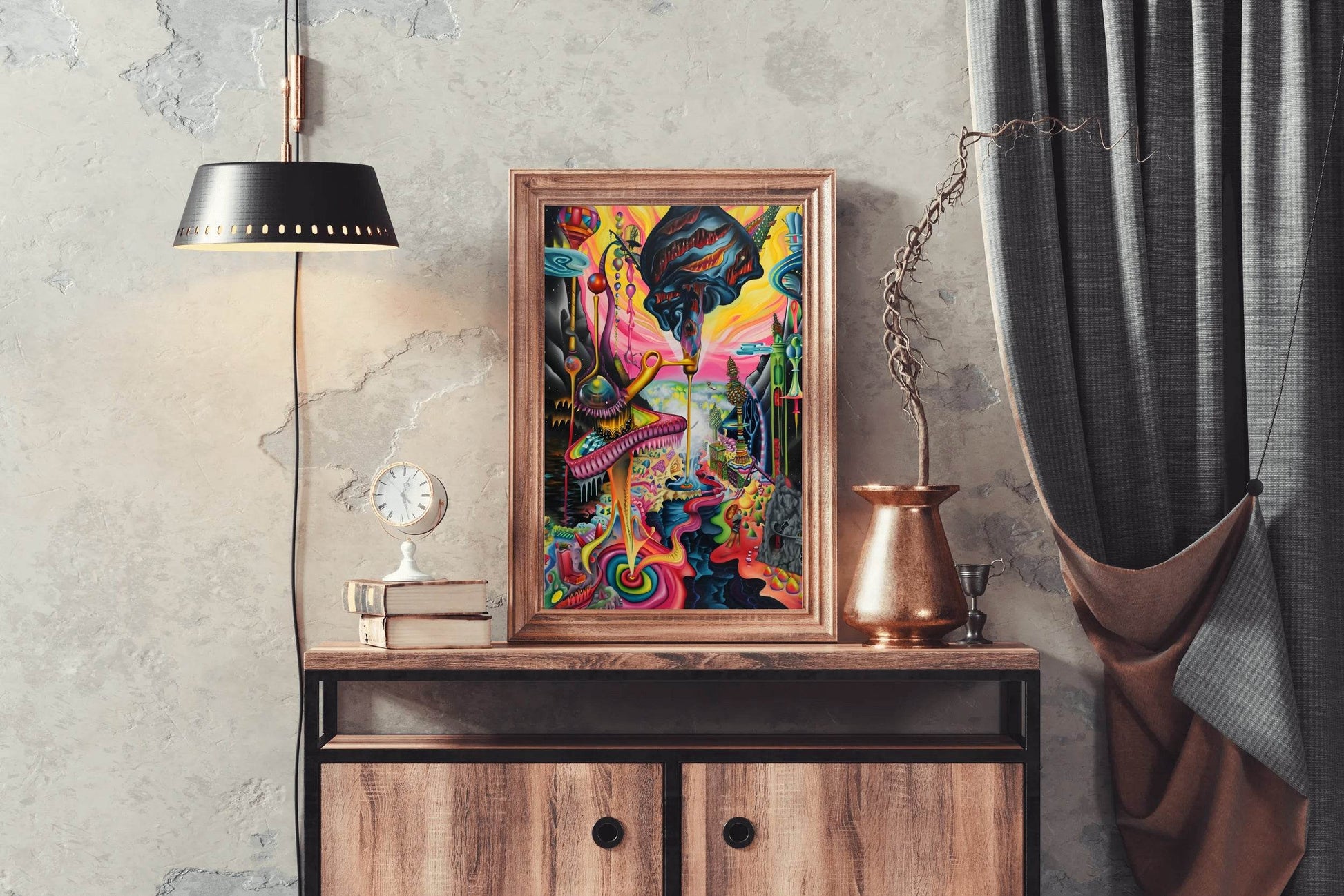 Colorful Fantasy Planet Wall Art - beink online art store