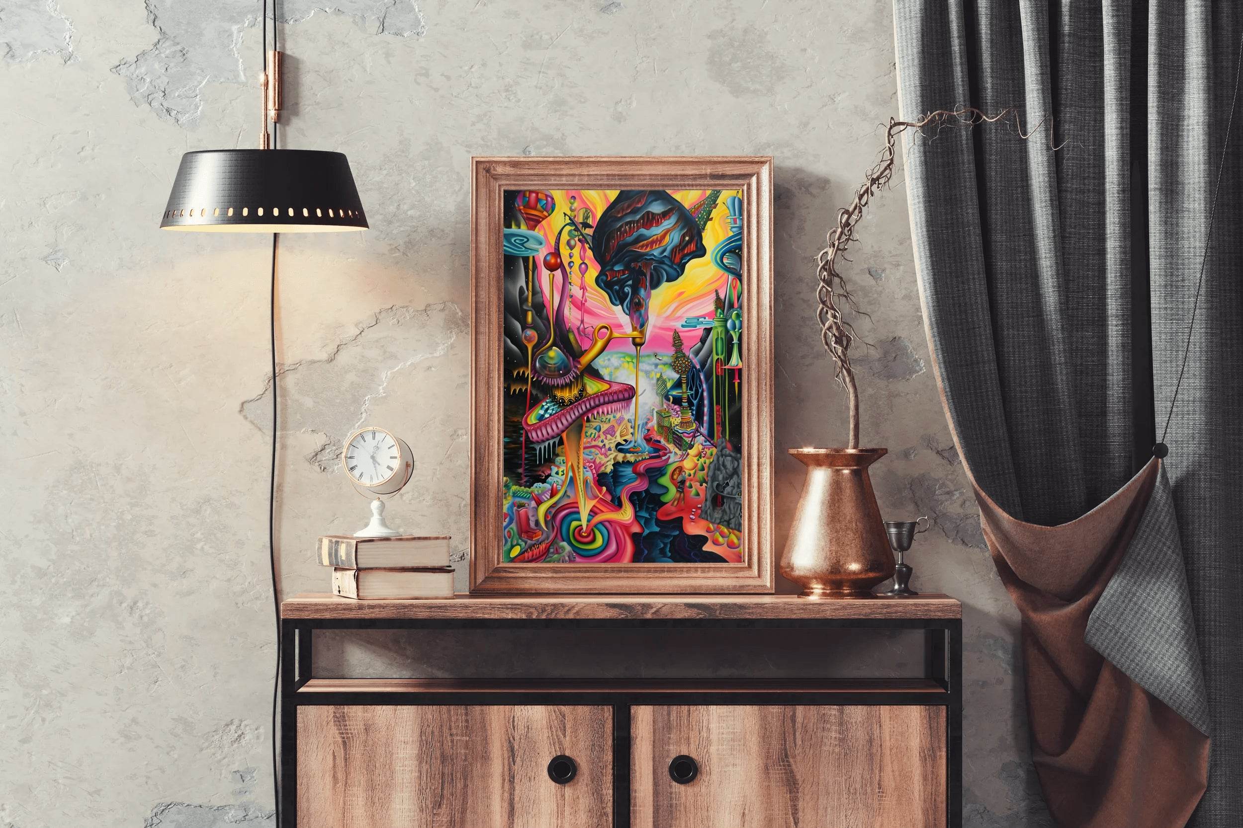 Colorful Fantasy Planet Wall Art - beink online art store