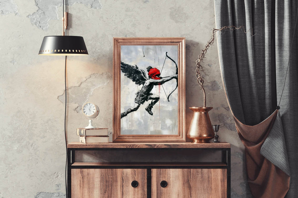 Eros Love Banksy Style Wall Art - beink online art store