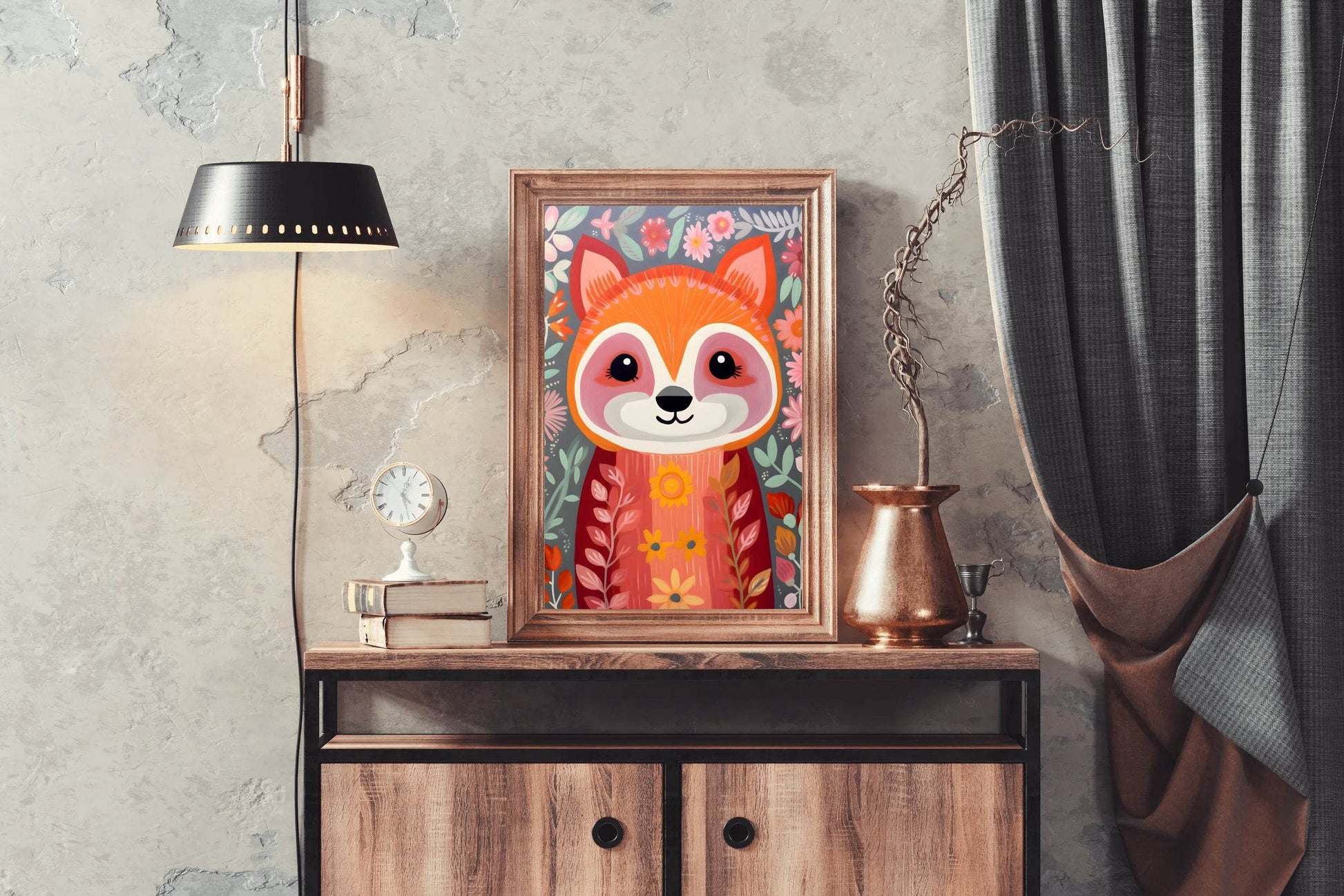 Cute Painting of Red Panda - beink online art store