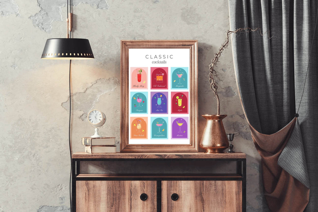 Classic Cocktail Wall Art - beink online art store
