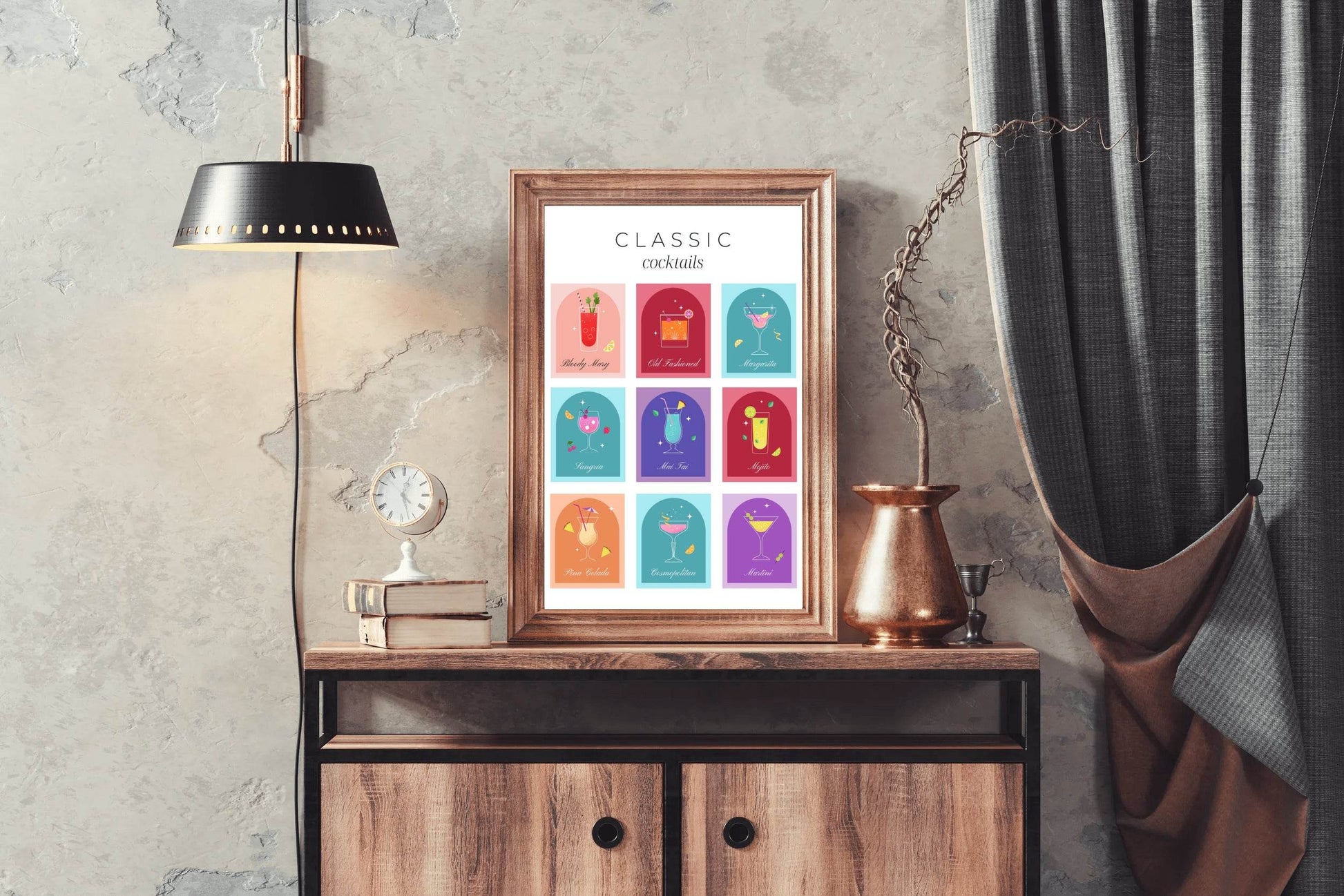 Classic Cocktail Wall Art - beink online art store