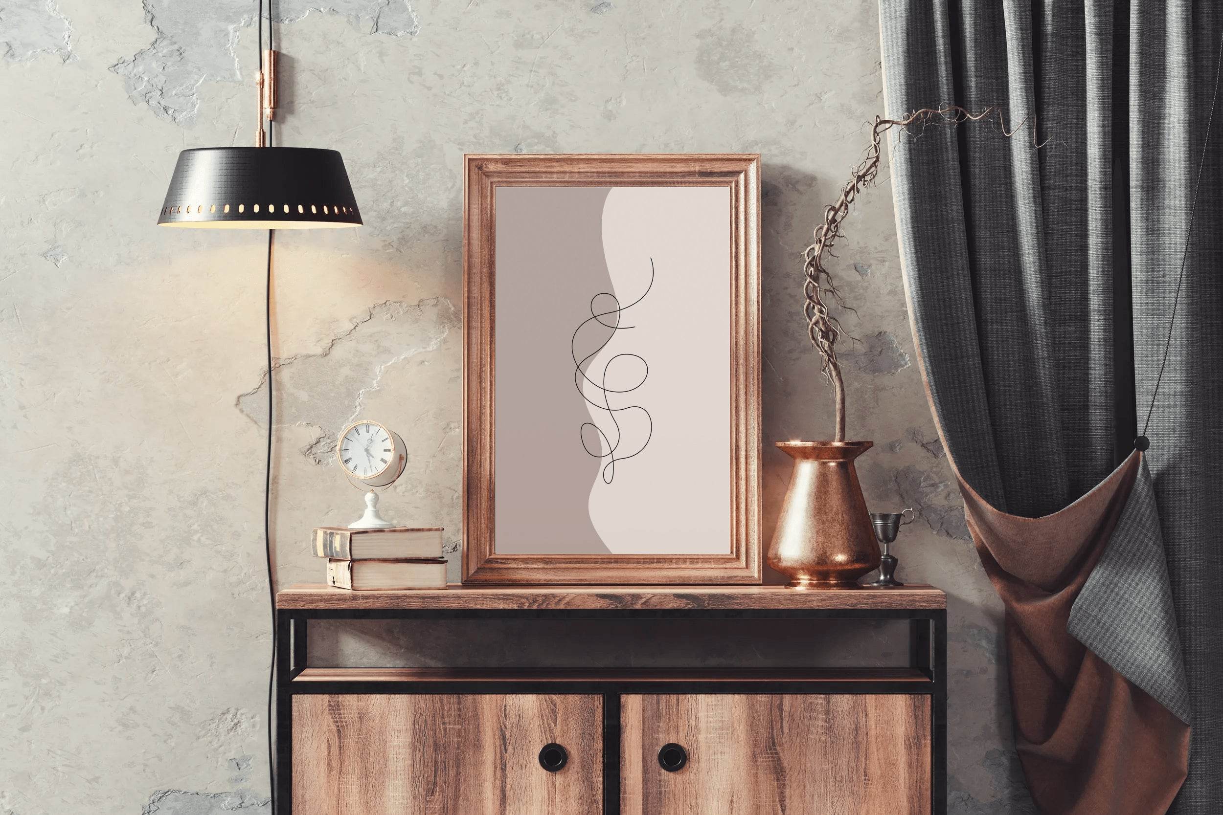 Boho Lines Poster Wall Art - beink online art store