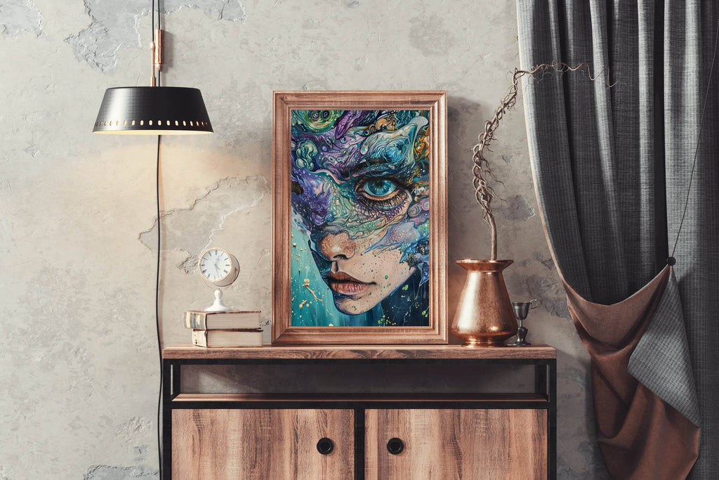 Abstract Generative women Art Wall Art - beink online art store