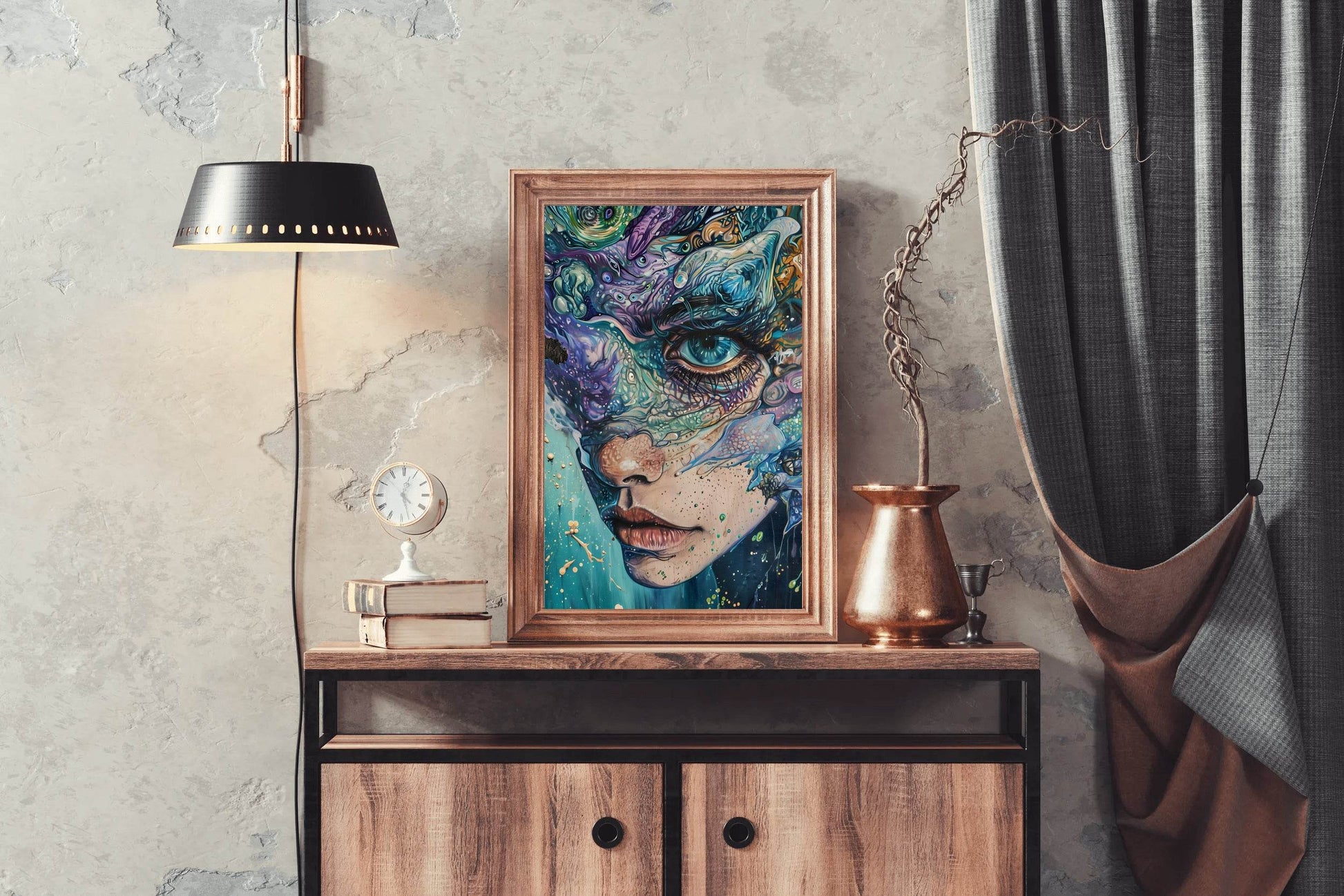 Abstract Generative women Art Wall Art - beink online art store