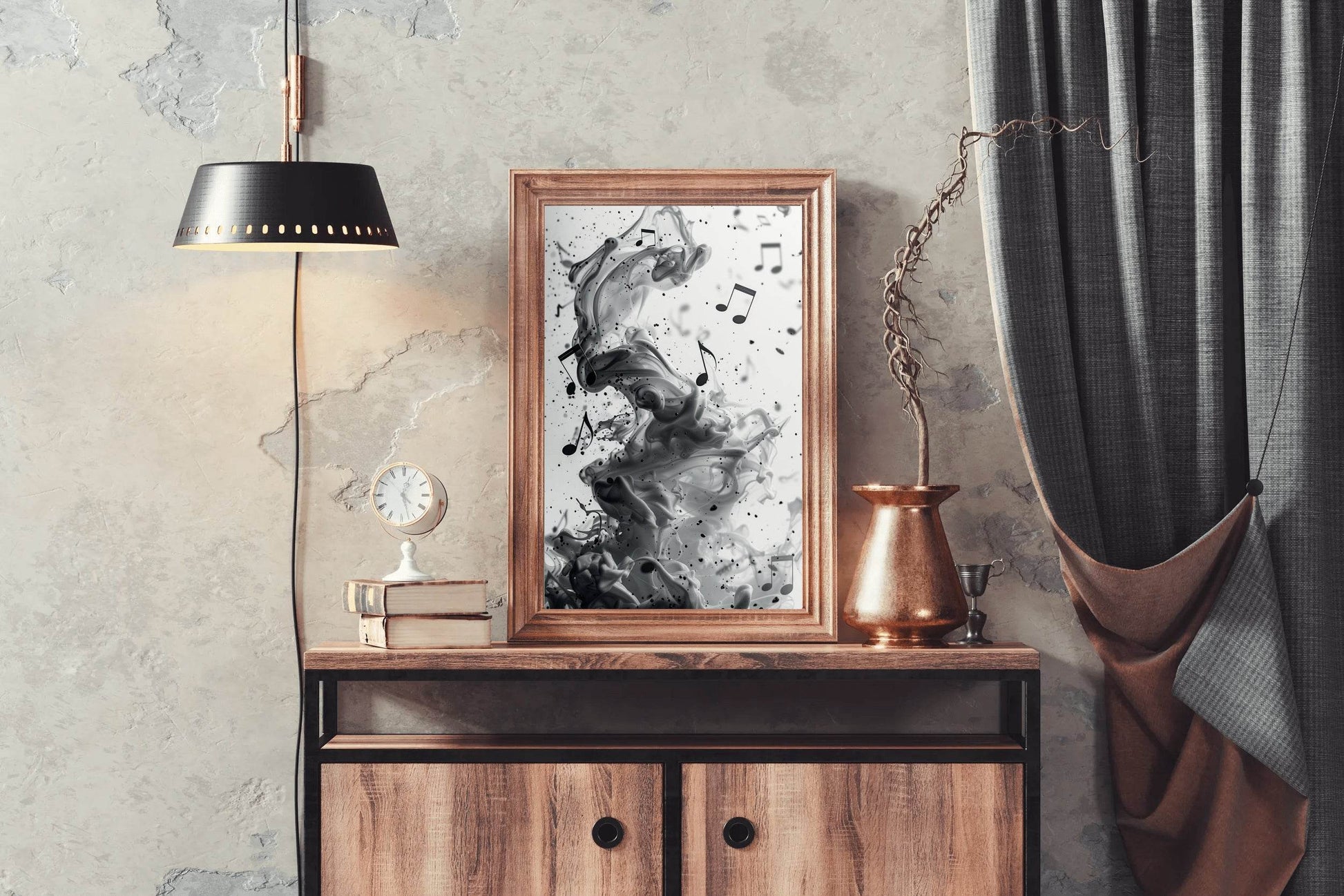 Flying Musical Notes Wall Art - beink online art store