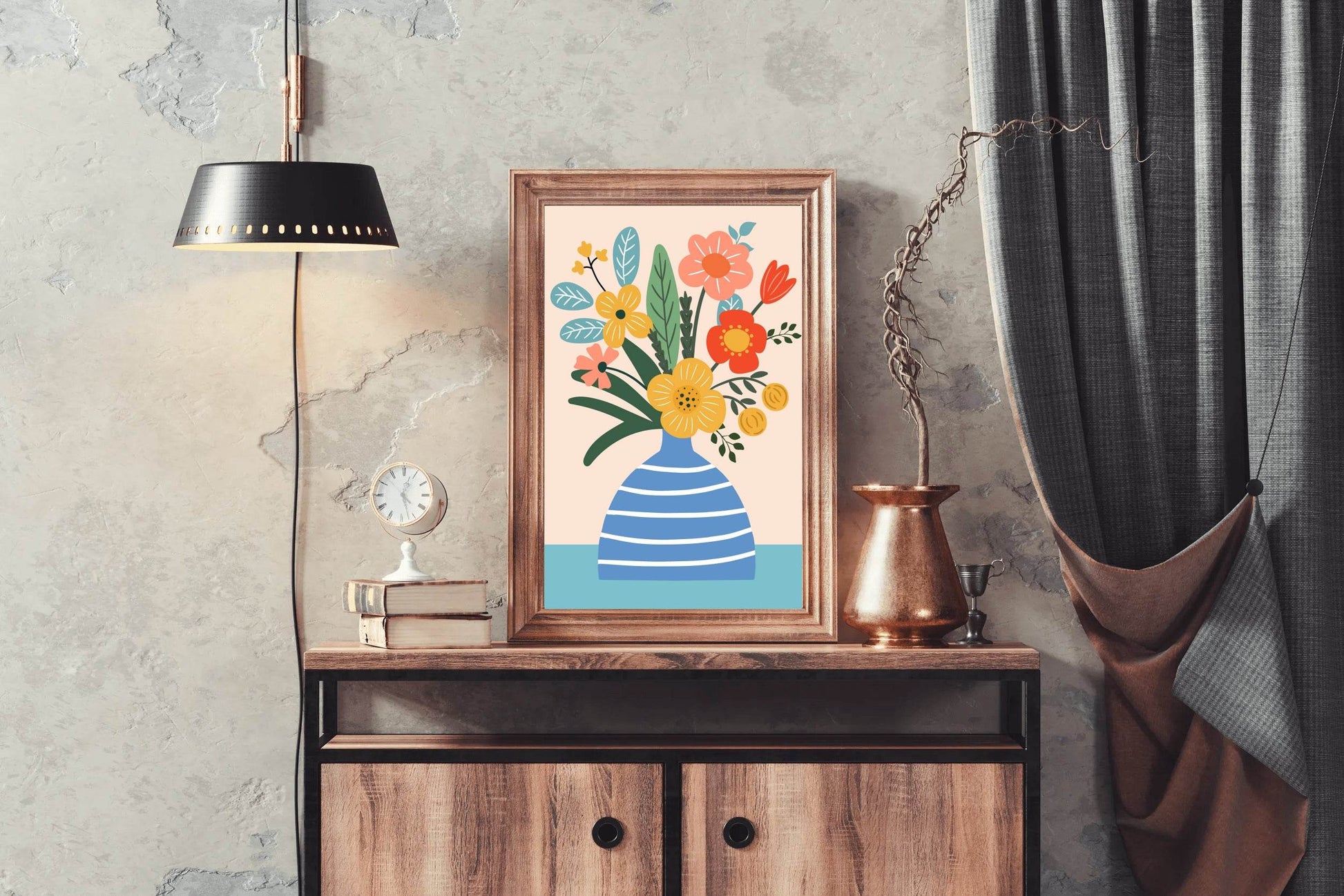 Painting a Vase Full of Flowers - beink online art store