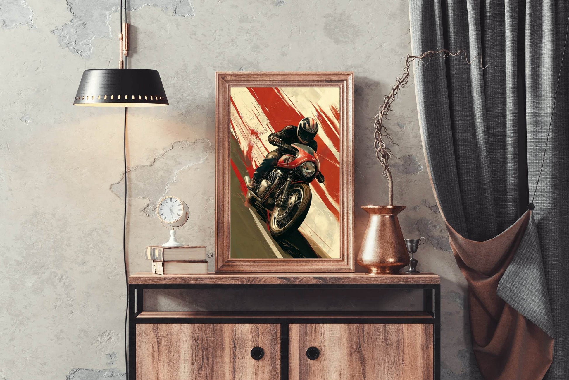 Motorcycle Race Wall Art - beink online art store