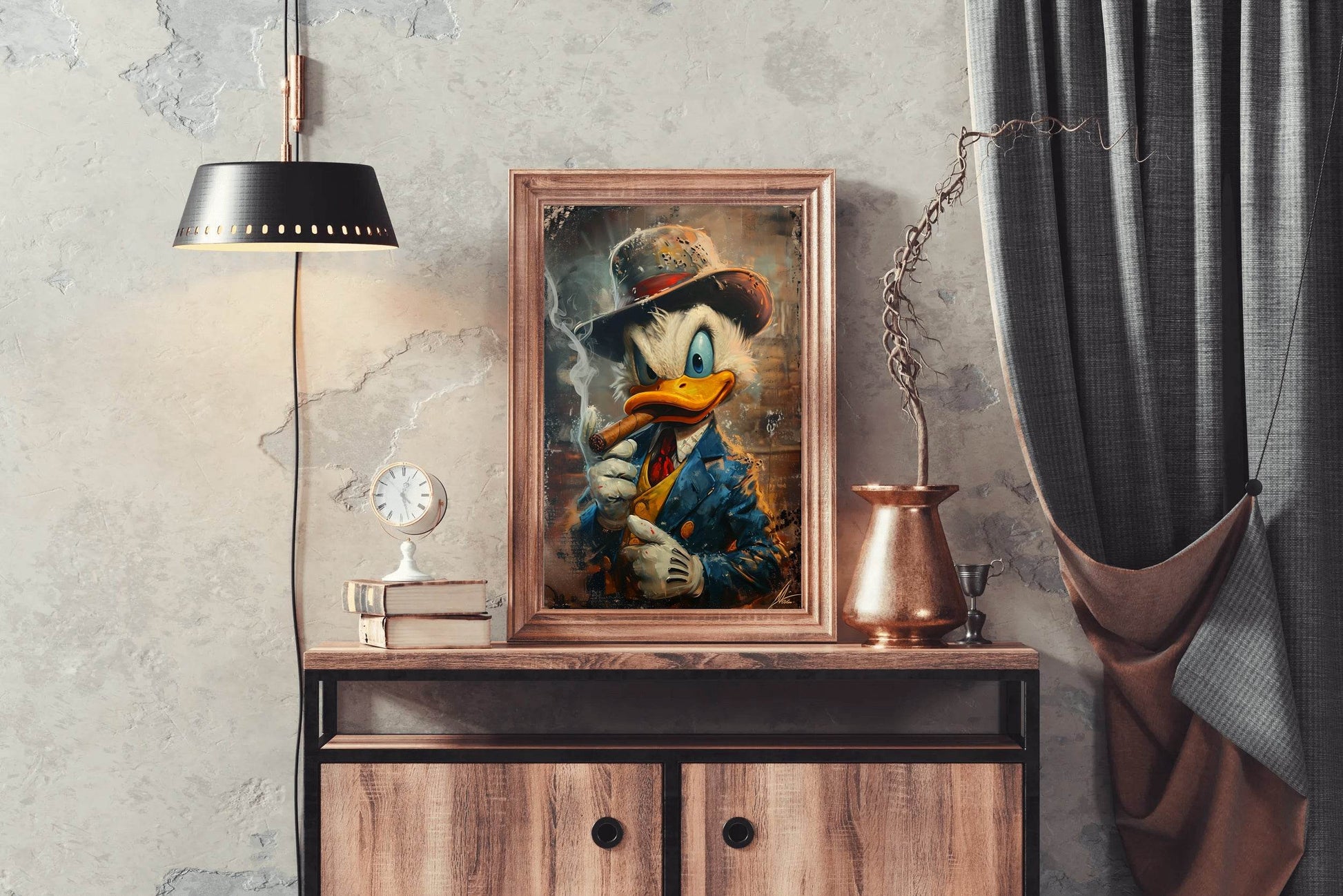 Scroodge McDuck, Dark Edition Wall Art - beink online art store