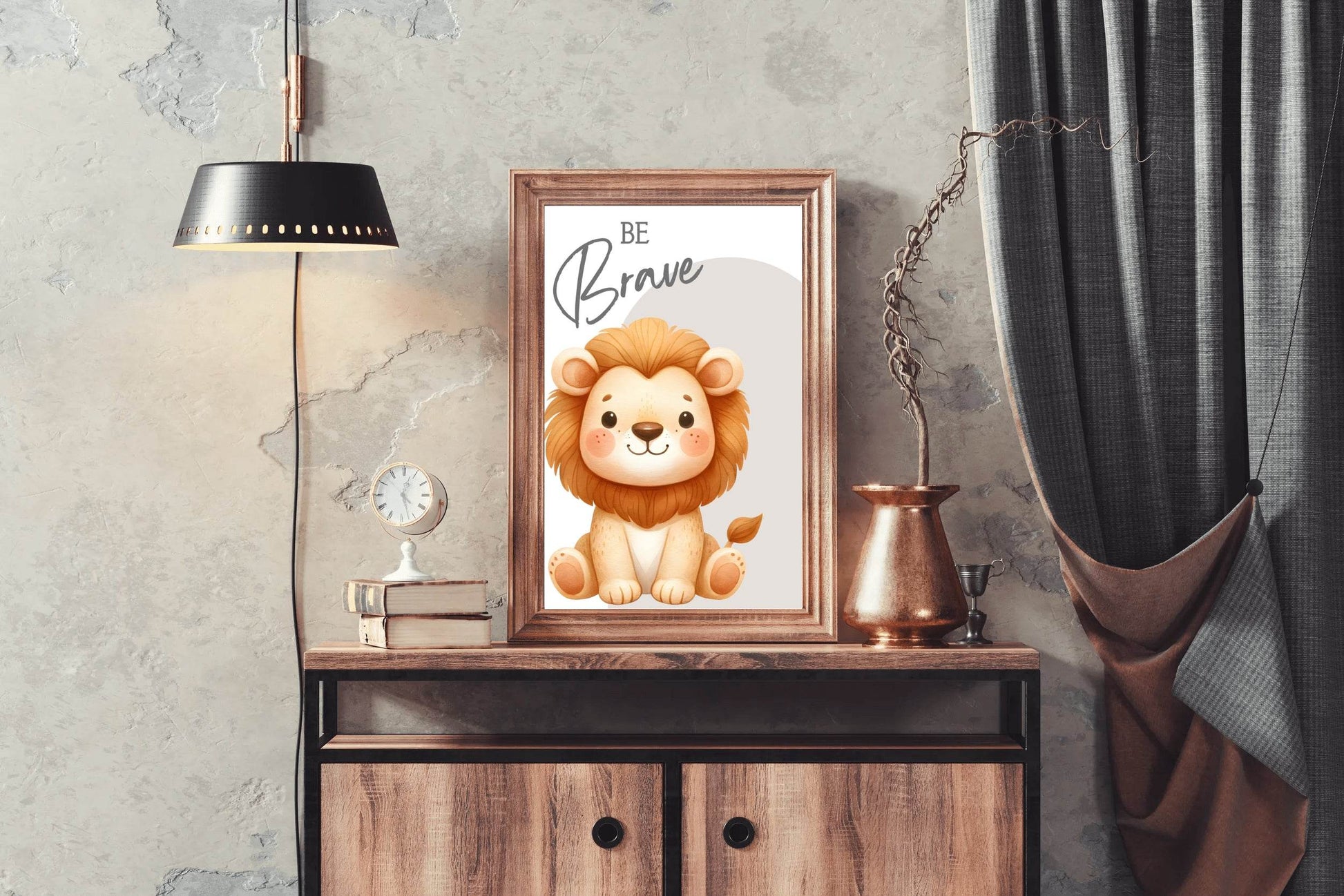 Cartoon Cub Illustration Wall Art - beink online art store