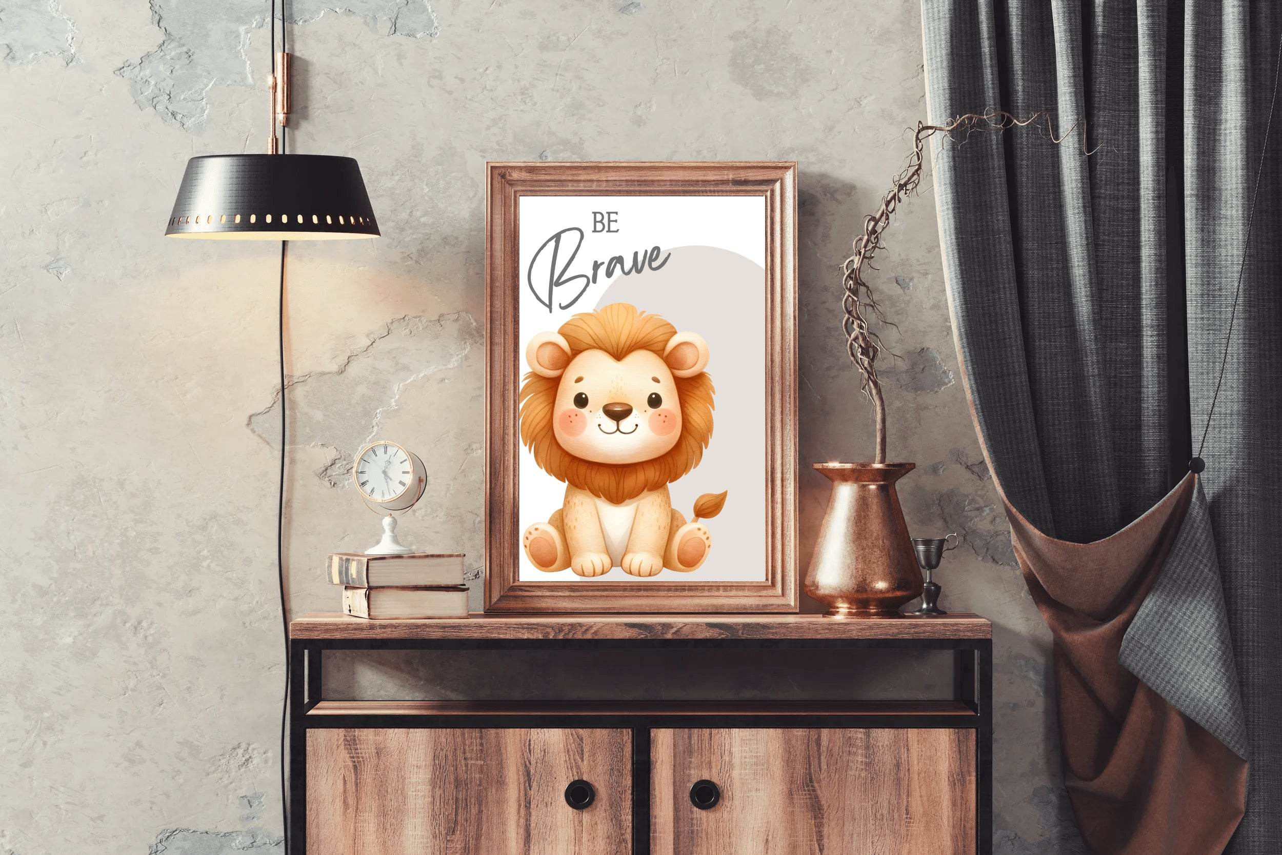 Cartoon Cub Illustration Wall Art - beink online art store