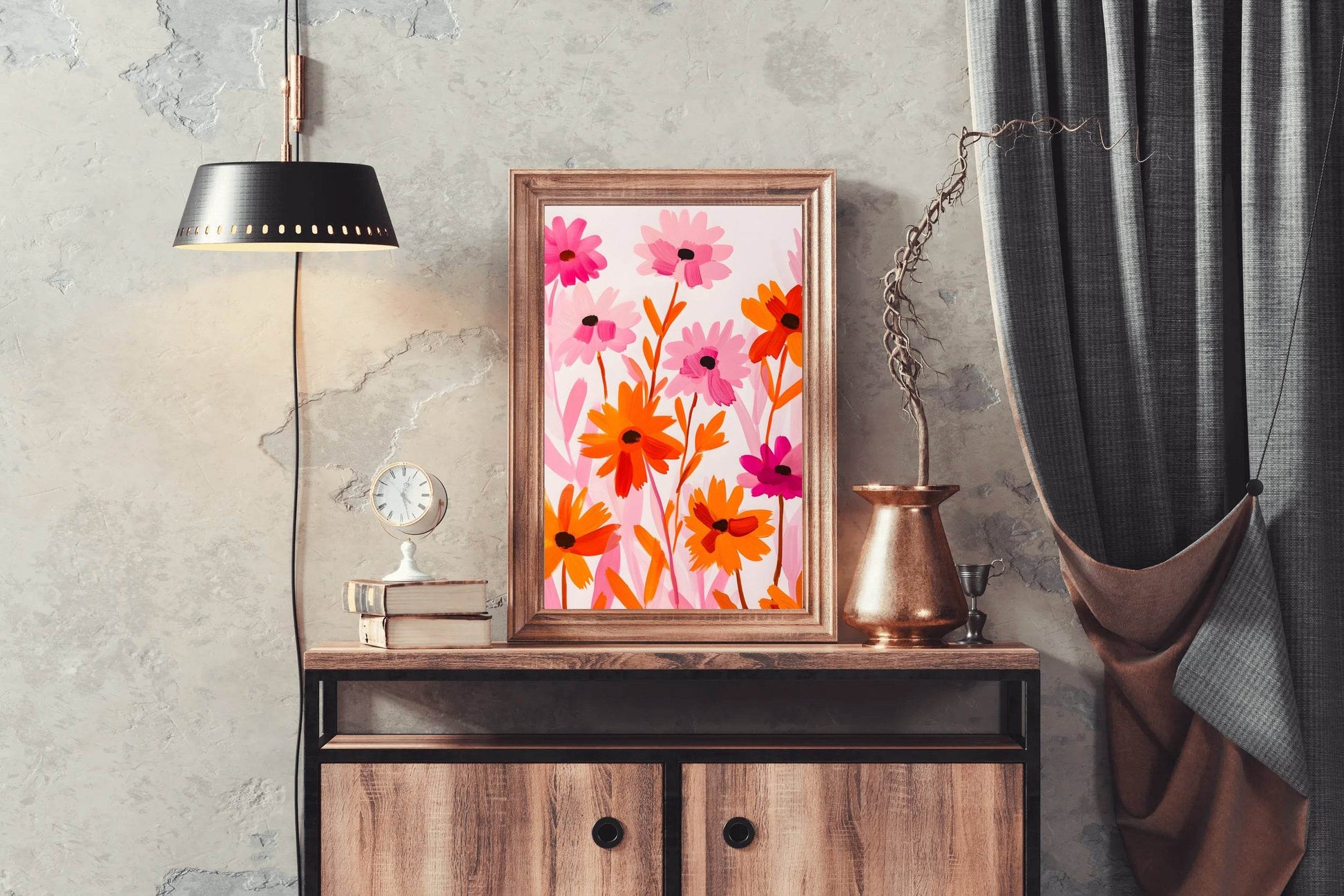 Wild Colorful Flowers Digital Art - beink online art store