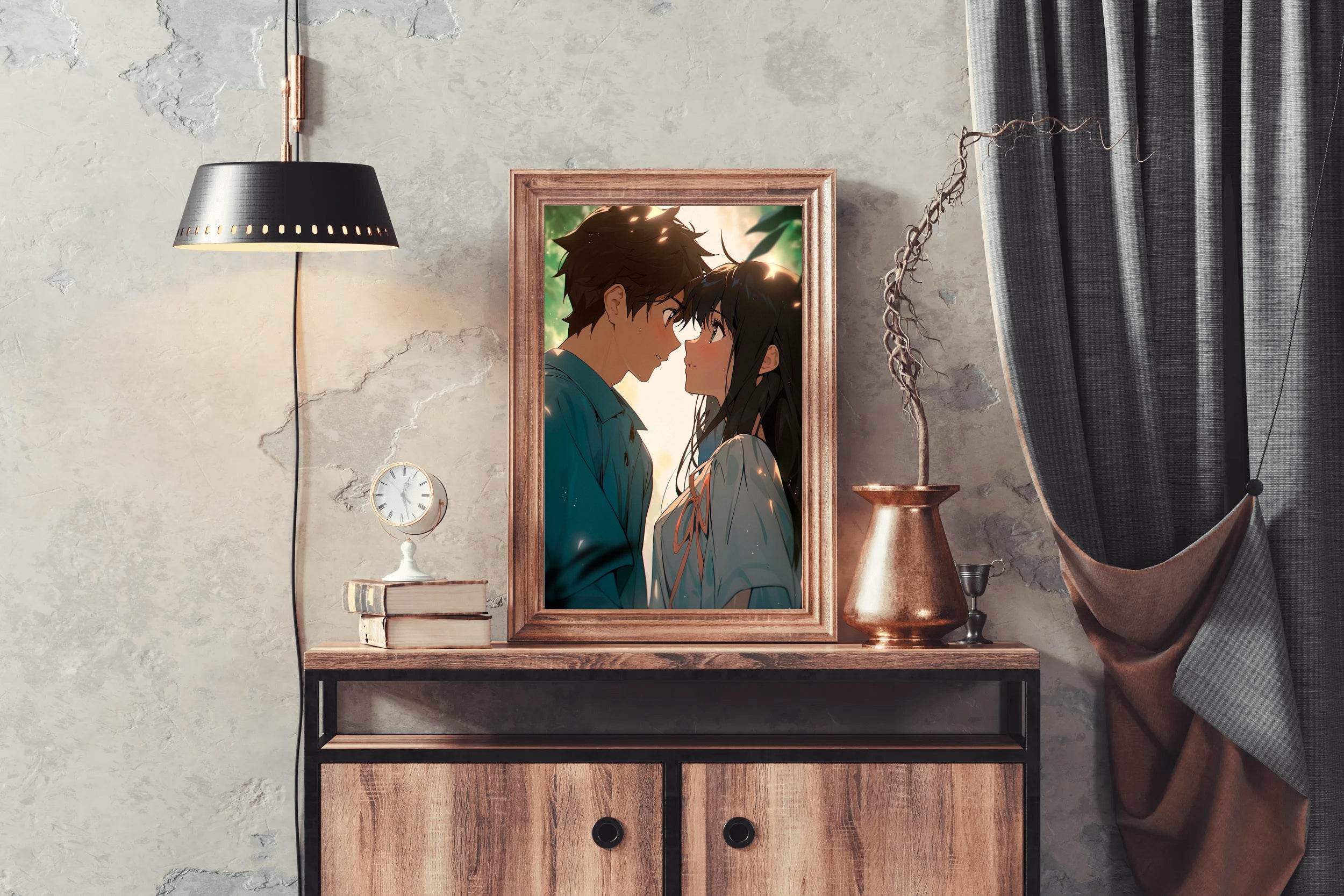 Beautiful Anime couple Wall Art - beink online art store