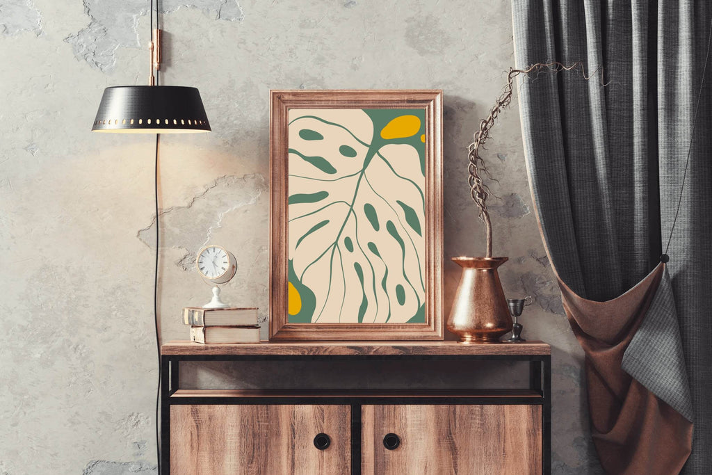 Big Leaf of Monstera Plant Wall Art - beink online art store