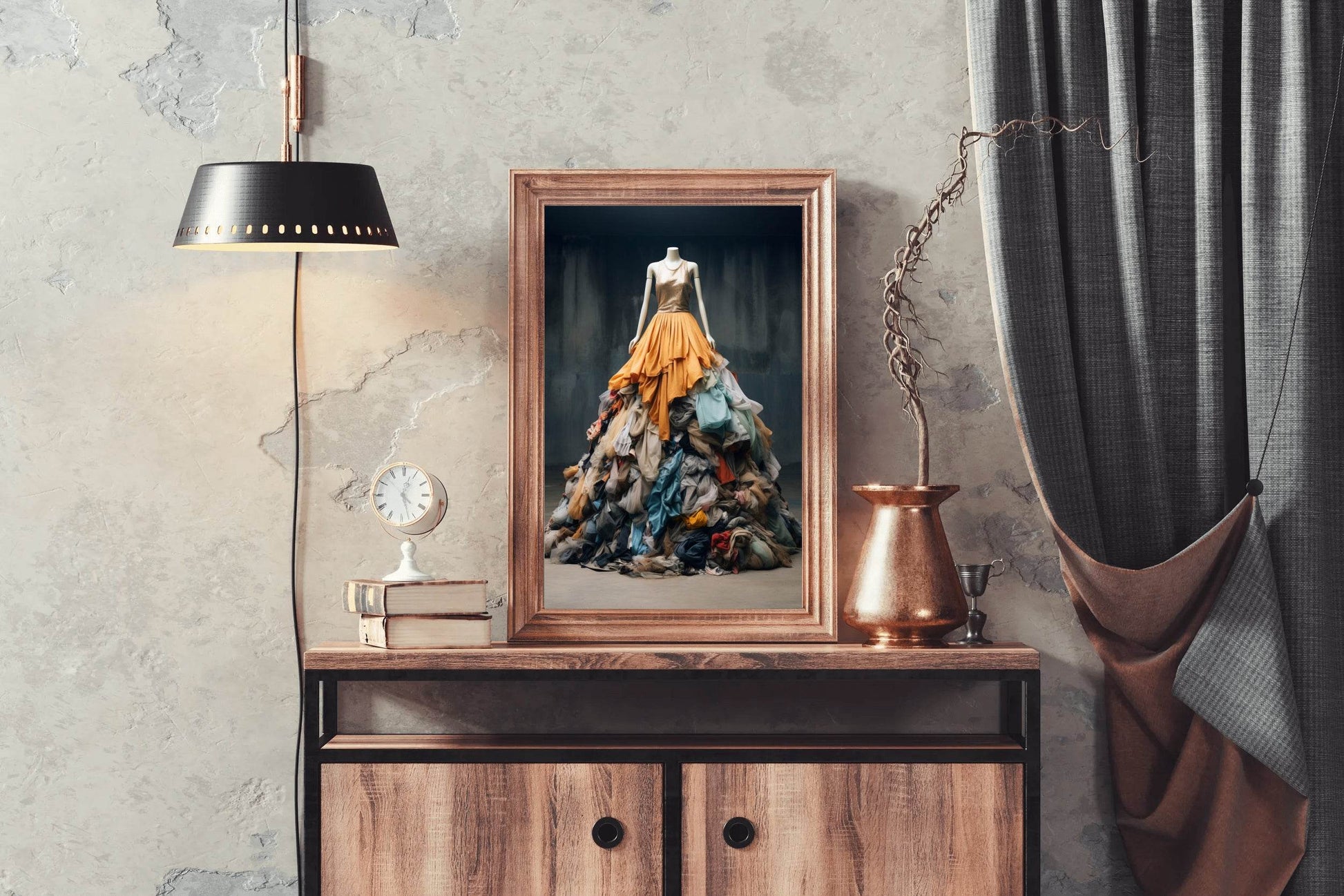 Colorful Clothes On Mannequins Wall Art - beink online art store